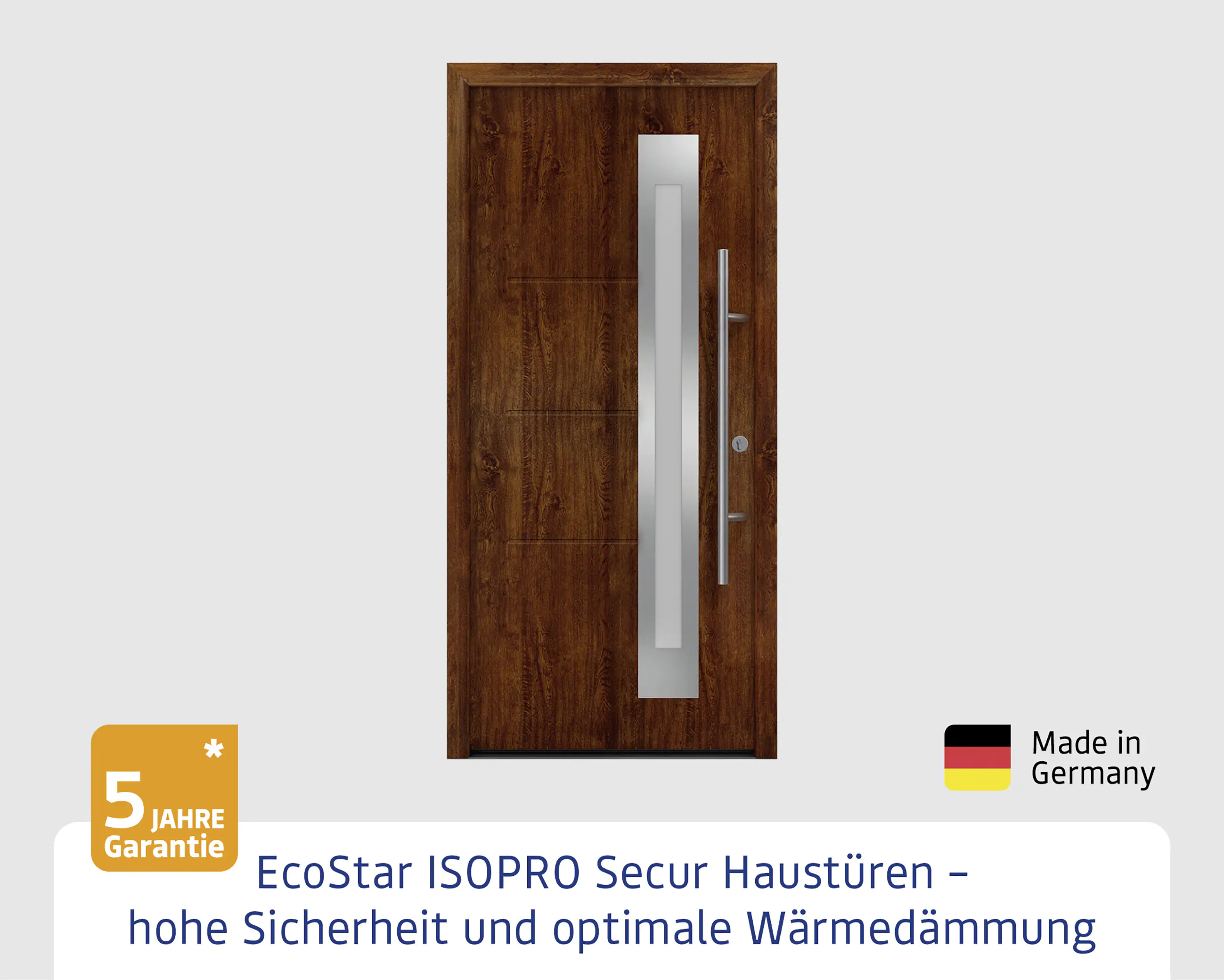 EcoStar Haustür ISOPRO Secur IPS 780S RC2 dark oak 110 x 210 cm EcoStar Haustür ISOPRO Secur IPS 780S RC2 dark oak 110 x 210 cm