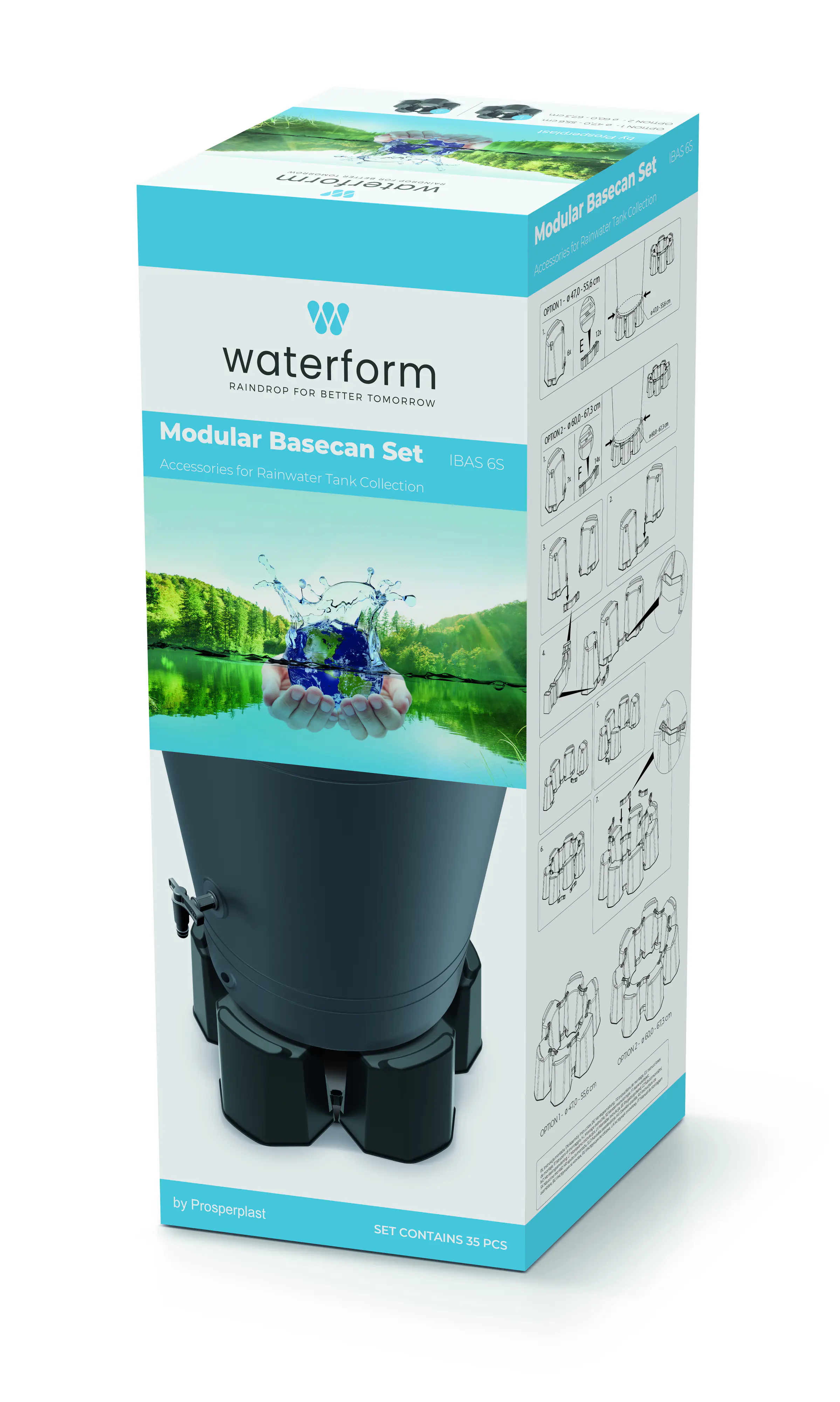 Arves Sockel für Regentonne in 2 Größen Verstellbar anthrazit