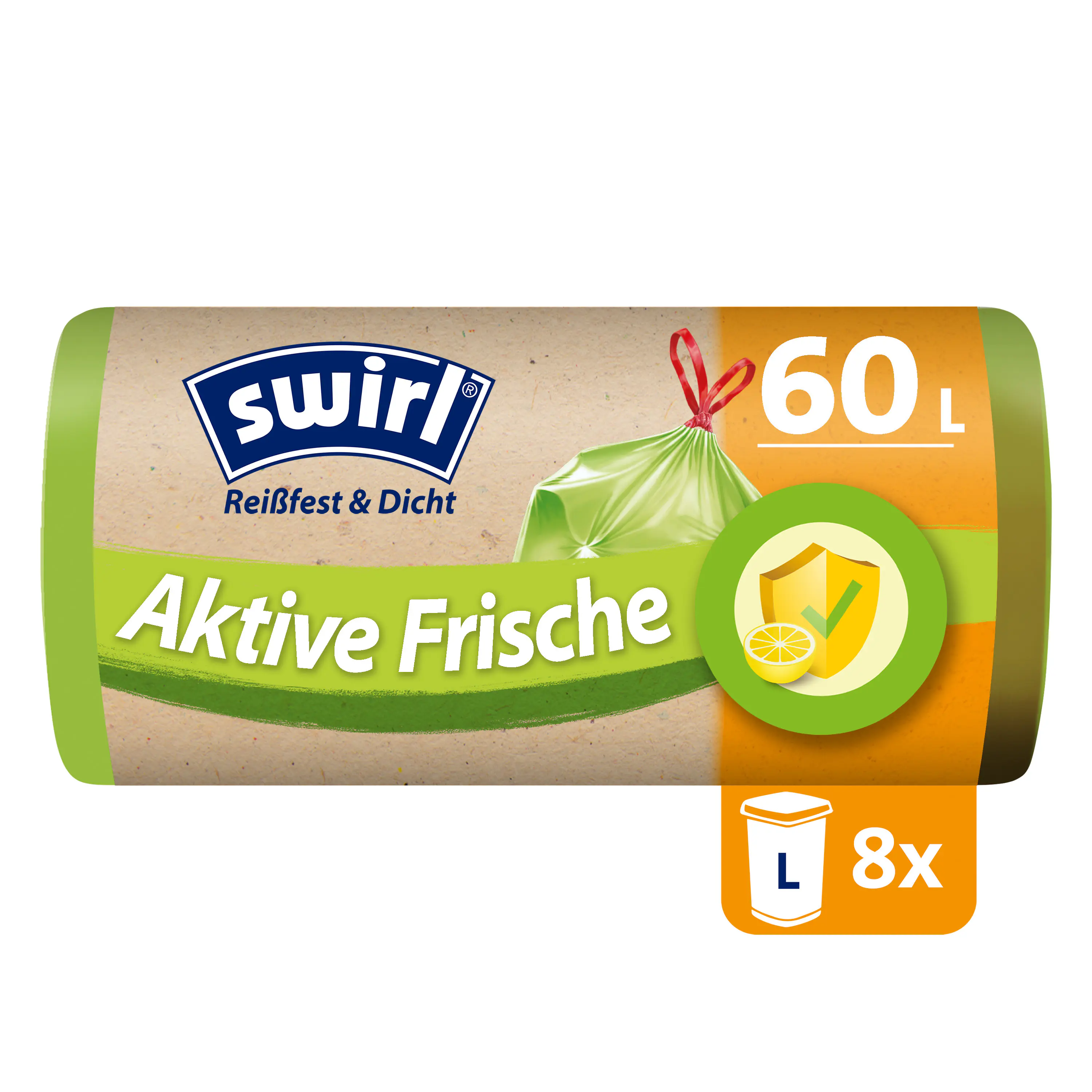 Swirl® Aktive Frische Müllbeutel 60 L Reißfest & Dicht