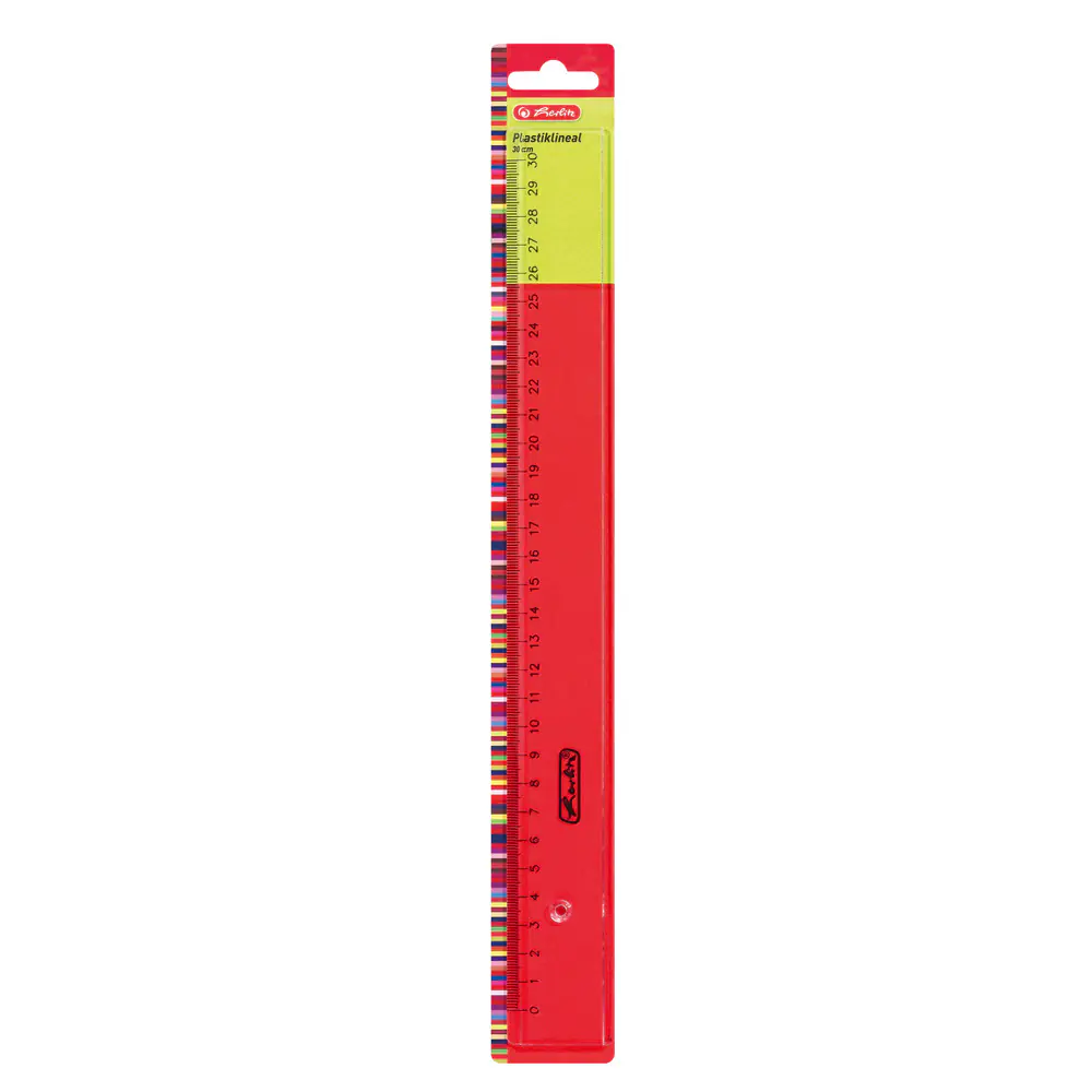 herlitz Plastik Lineal 30 cm