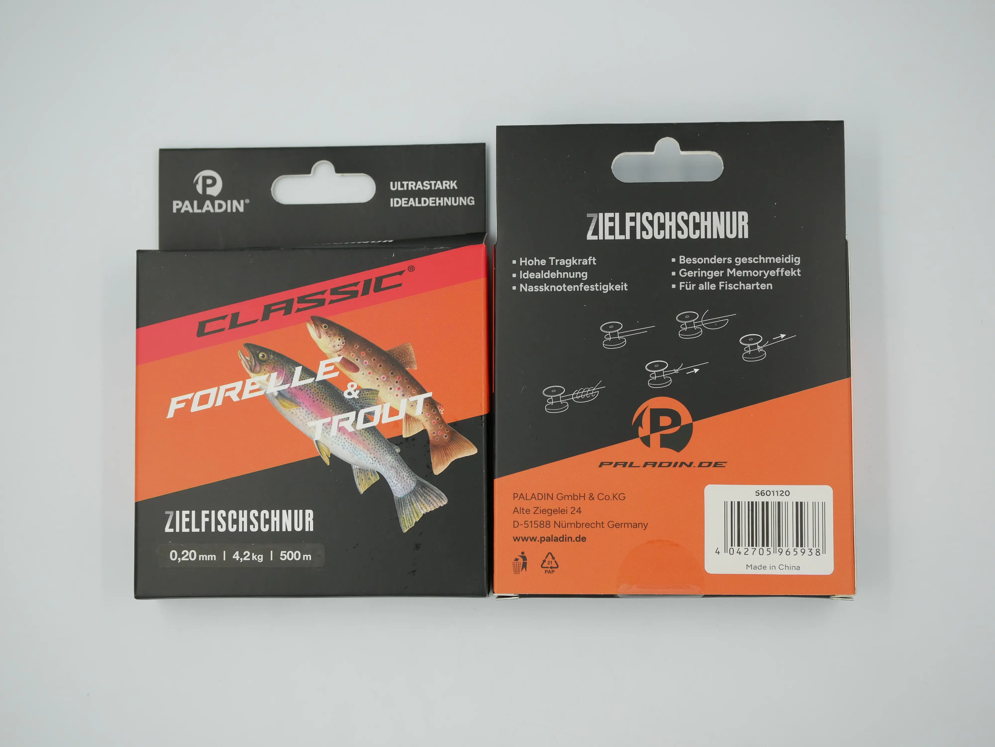 Paladin Angelschnur Forelle 500 m 0,20 mm hellblau