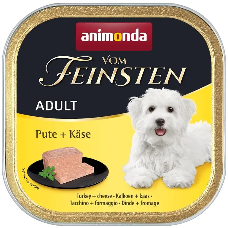 Animonda vom Feinsten Hundenassfutter Adult 150 g Pute & Käse