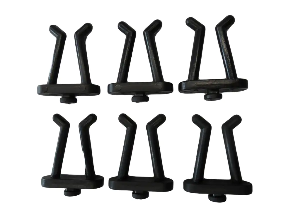 Alutec 6 Klemmhaken schwarz