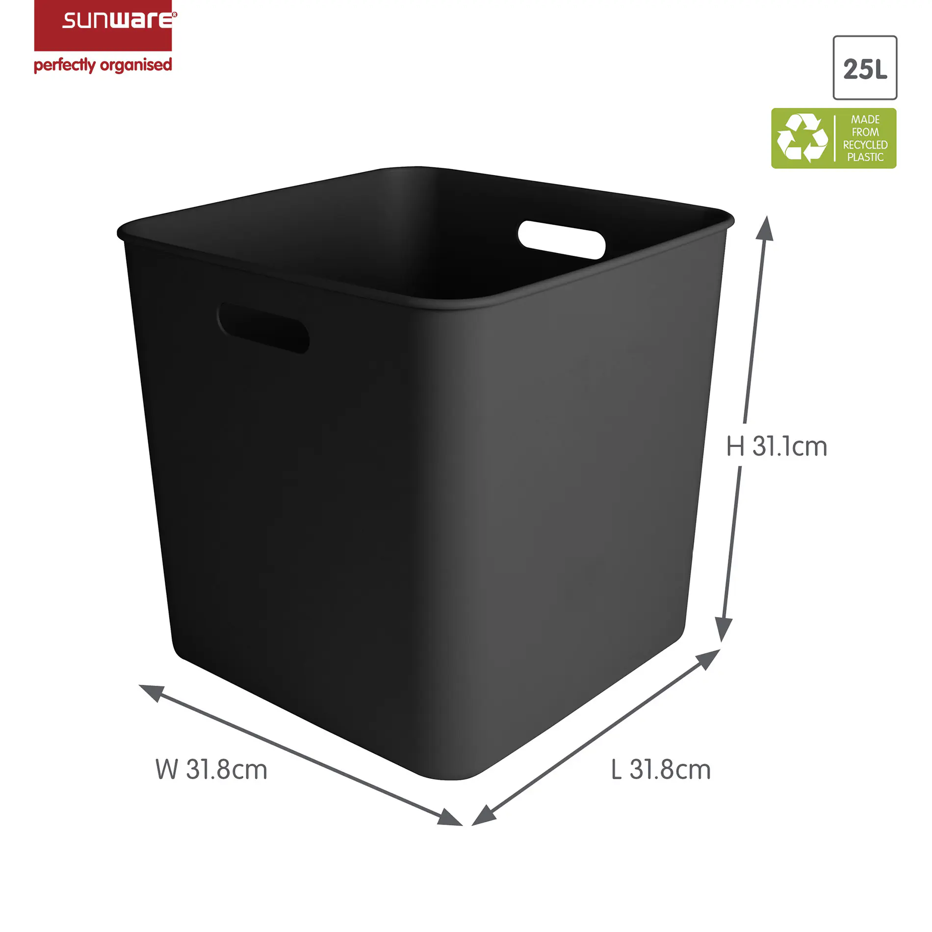 Sunware Sigma home cube box 25L schwarz Sunware Sigma home cube box 25L schwarz