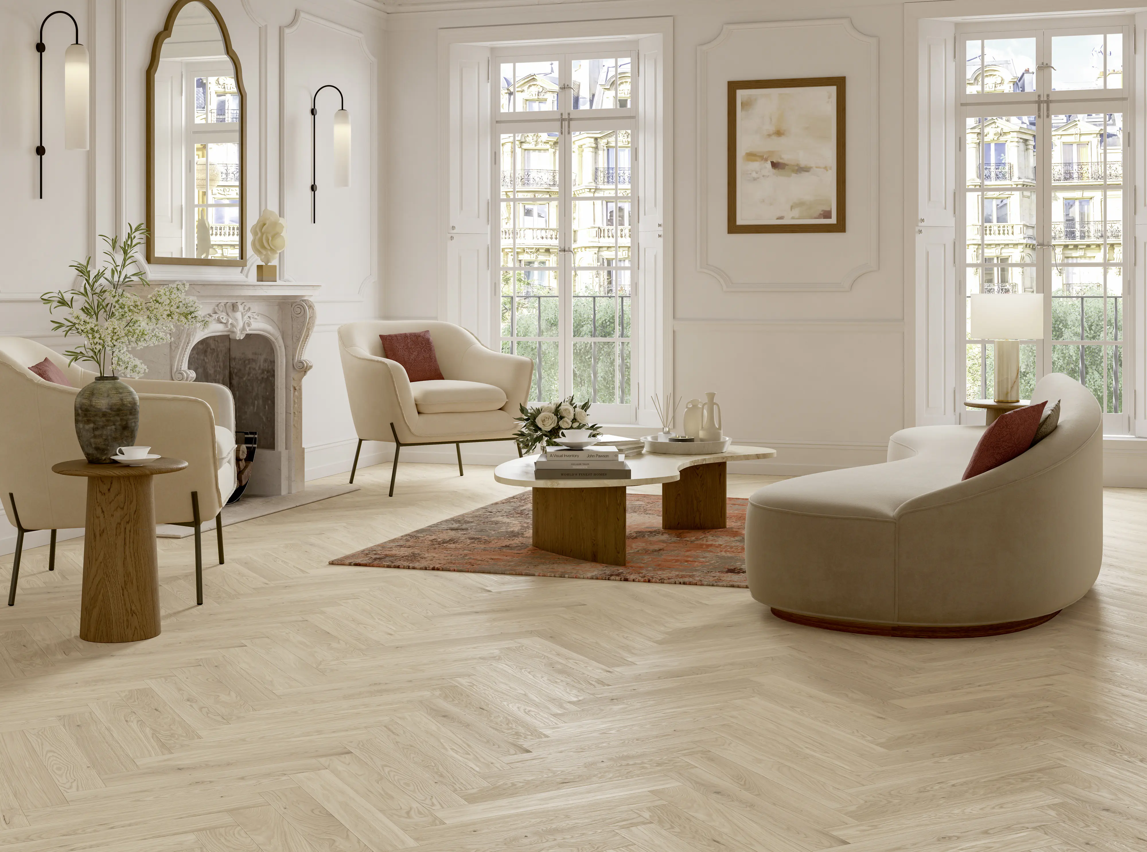 Parador Parkett Trendtime 3 Living Plus Eiche Bardolino weiß lackversiegelt matt weiß Minifase Parador Parkett Trendtime 3 Living Plus Eiche Bardolino weiß lackversiegelt matt weiß Minifase