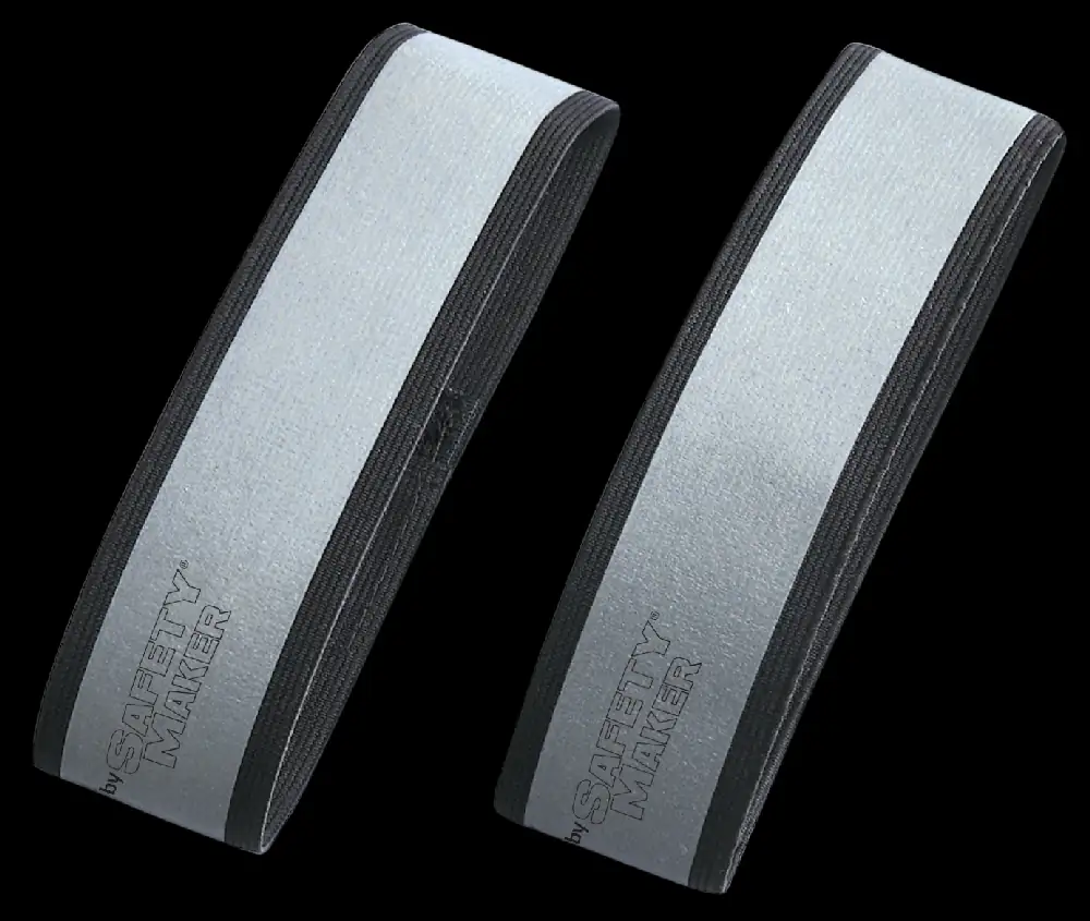 9001778445261_001 Walser Reflektor Band in silber-schwarz - 1 Paar 2-teilig