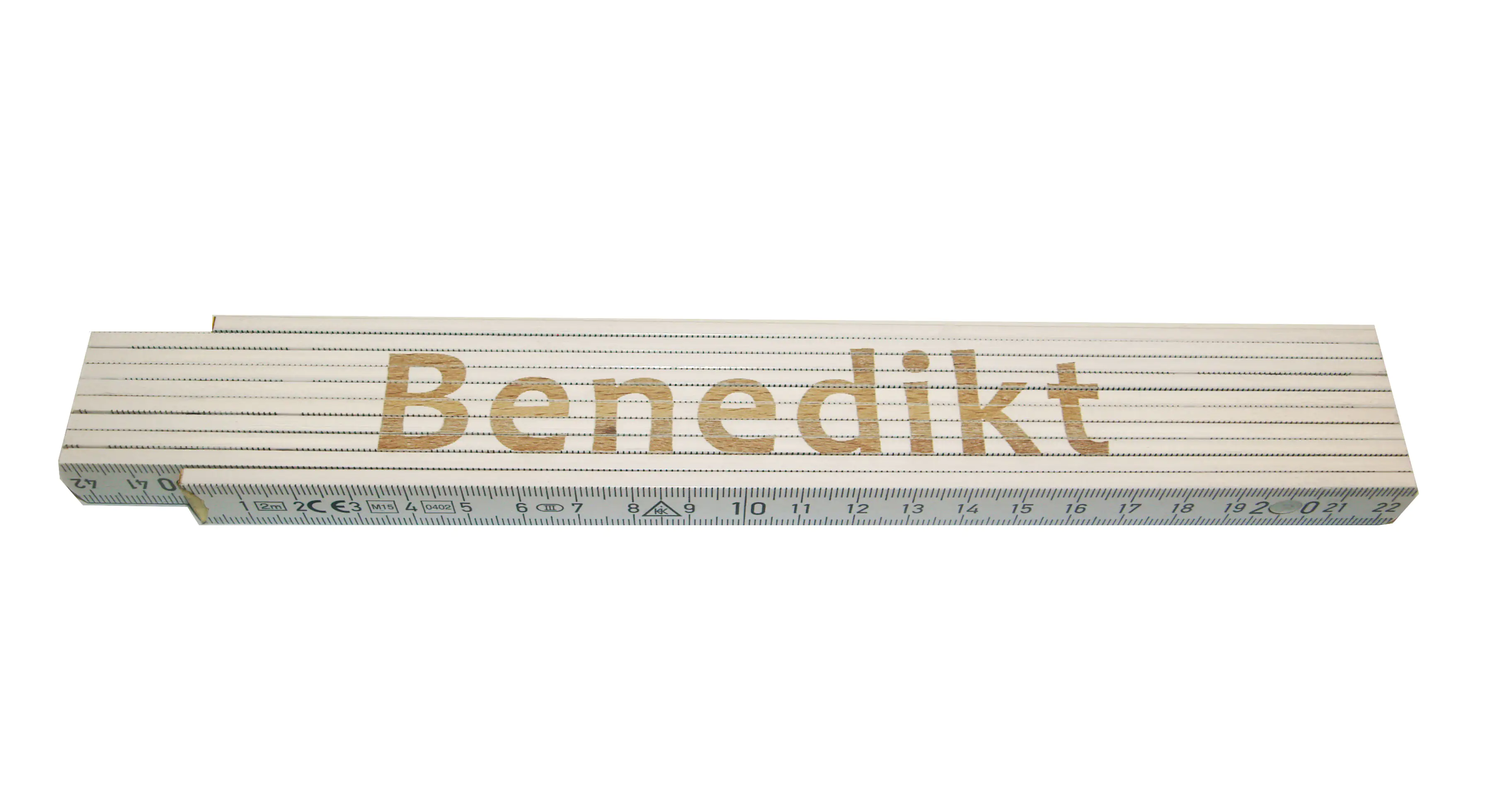 Zollstock Benedikt 2 m weiß