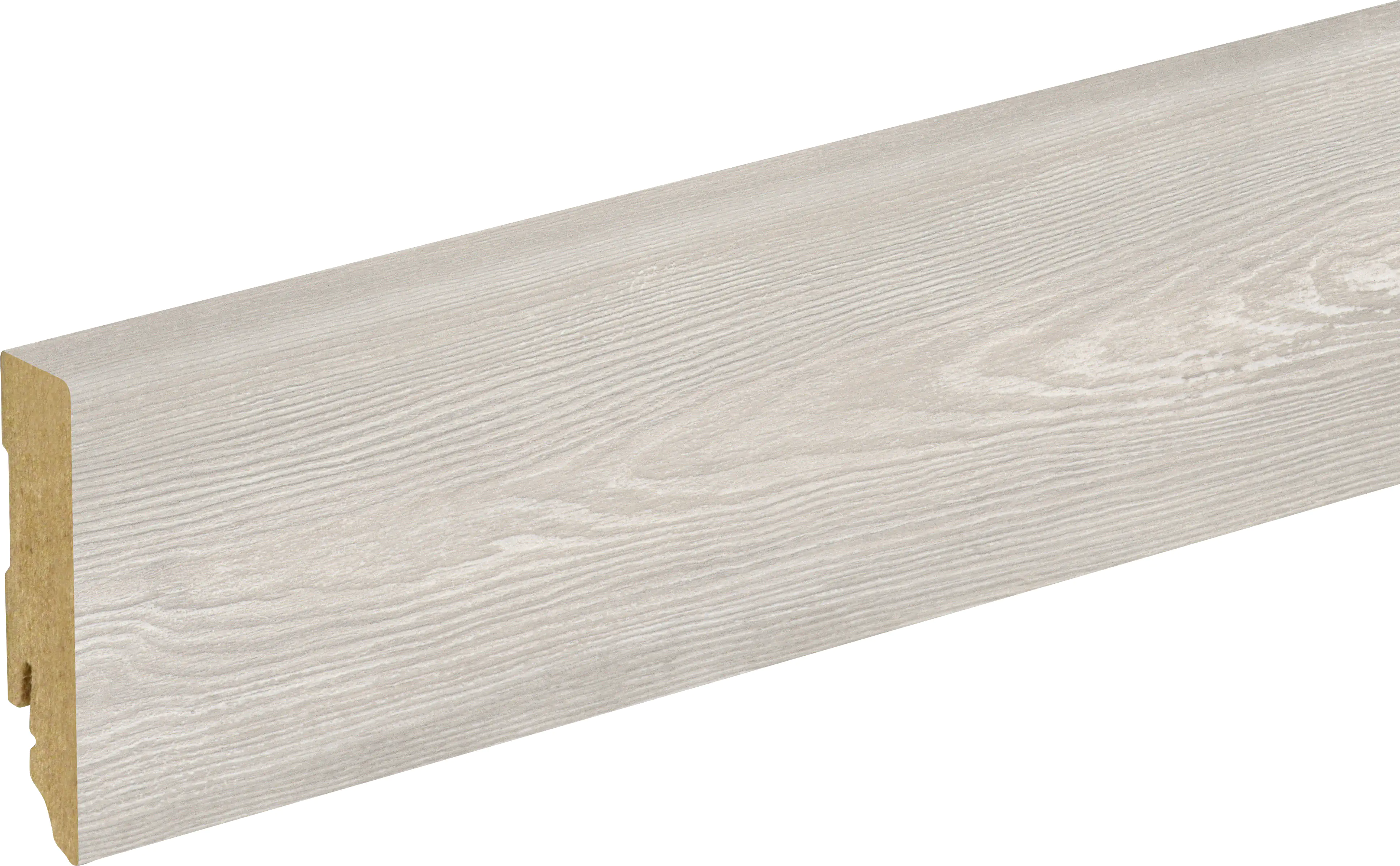 Neuhofer Fußleiste 240 cm 70 x 19 mm Pine whitewashed Neuhofer Fußleiste 240 cm 70 x 19 mm Pine whitewashed