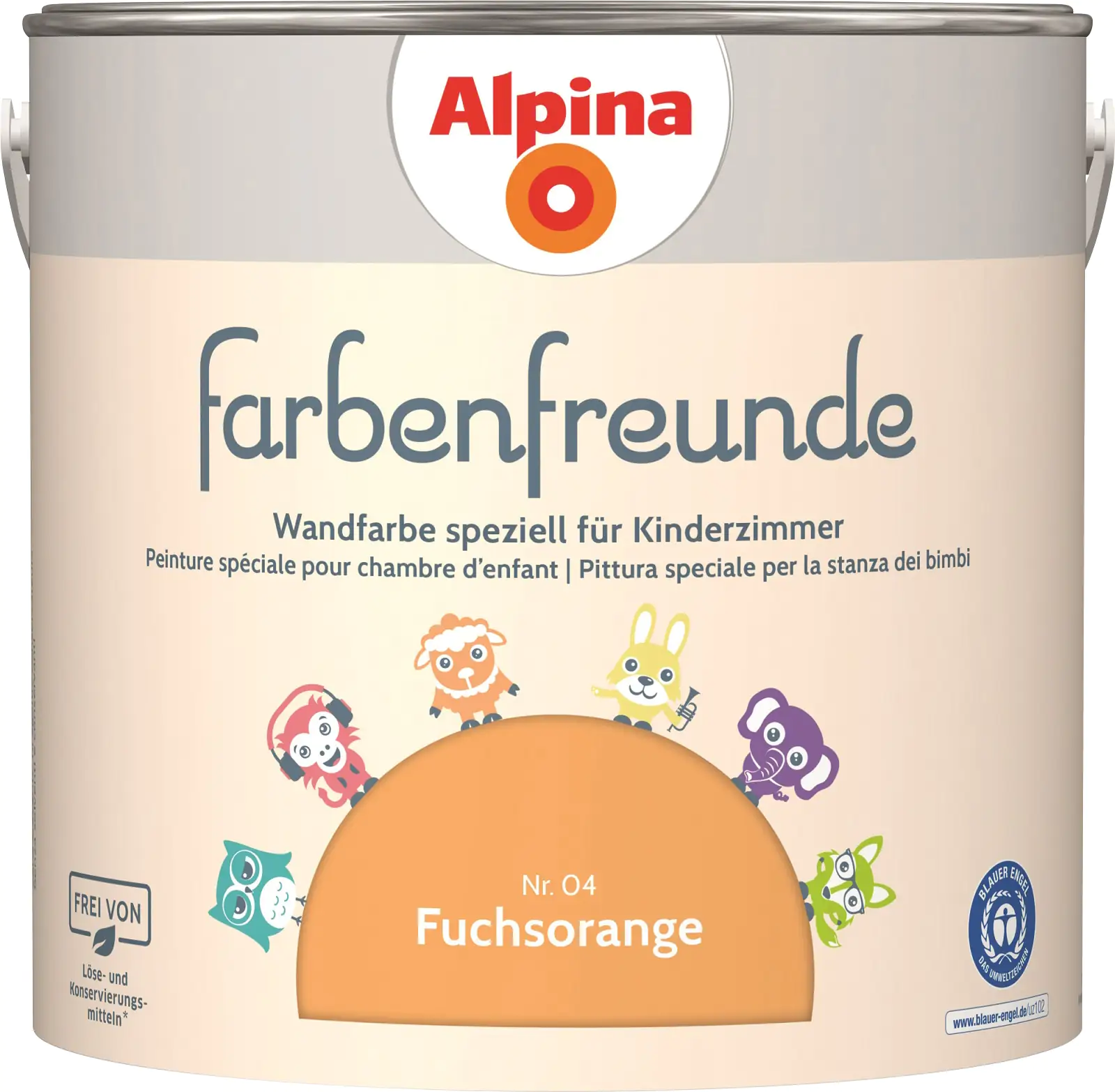 Alpina Farbenfreunde Nr. 04 fuchsorange 2,5 L matt Alpina Farbenfreunde Nr. 04 fuchsorange 2,5 L matt