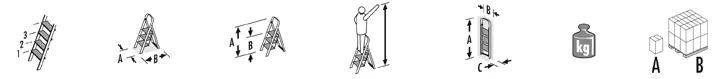 Hailo Aluminium-Trittleiter K70 StandardLine 2,47 m Hailo Aluminium-Trittleiter K70 StandardLine 2,47 m