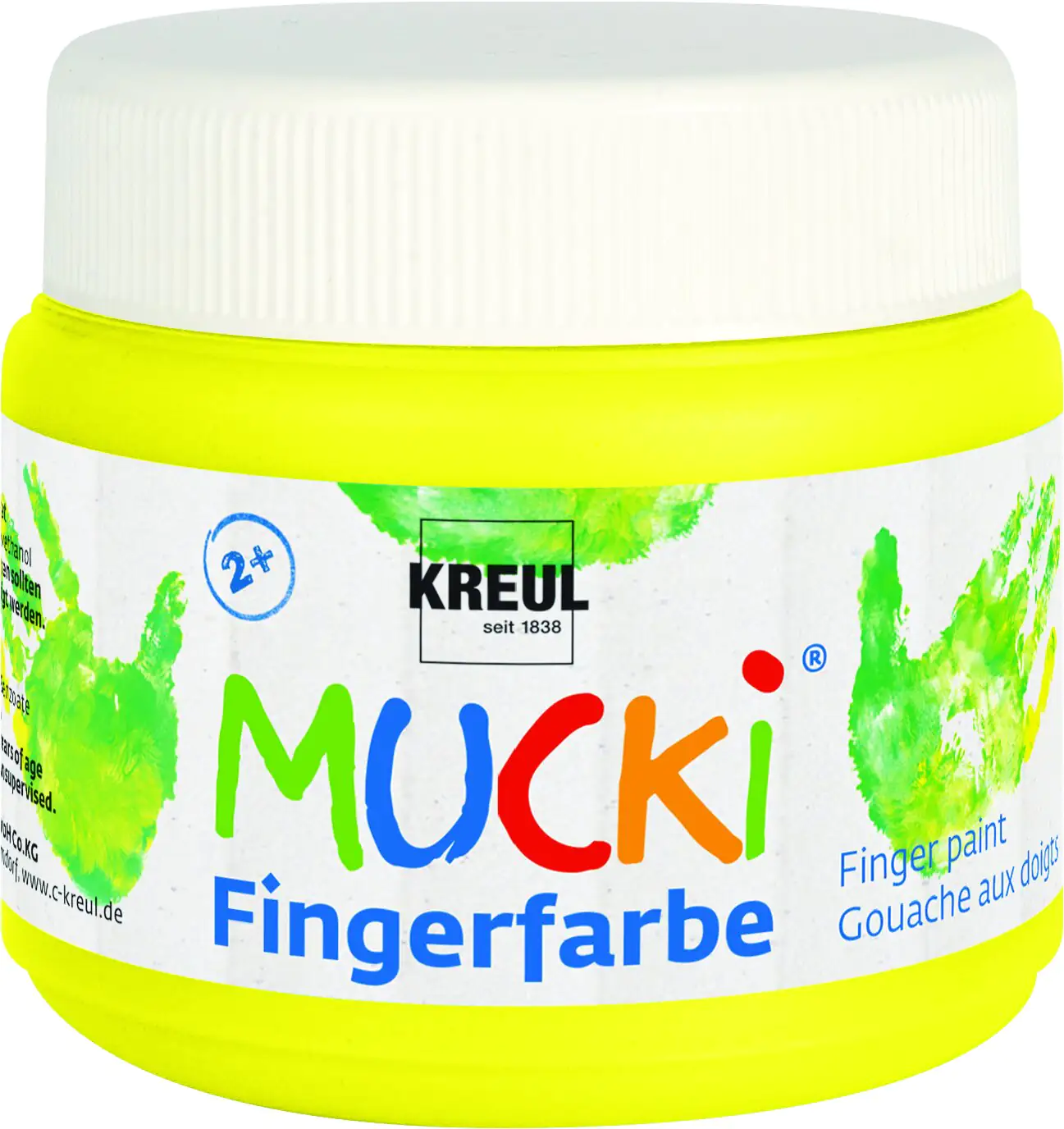 Kreul Mucki Fingerfarbe gelb 150 ml