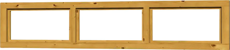 SKAN HOLZ Oberlicht 147 x 30 cm, lasiert in Eiche hell