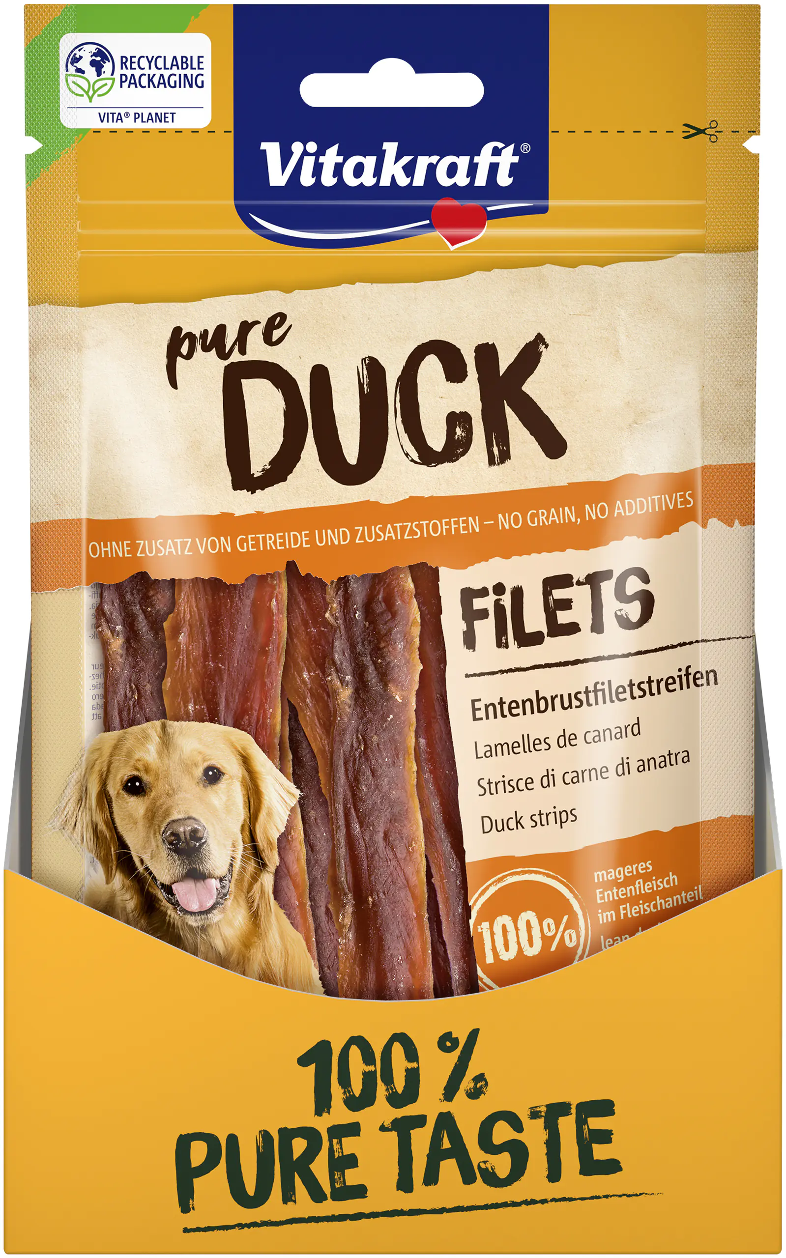 Vitakraft DUCK Entenfleischstreifen 80 g Vitakraft DUCK Entenfleischstreifen 80 g
