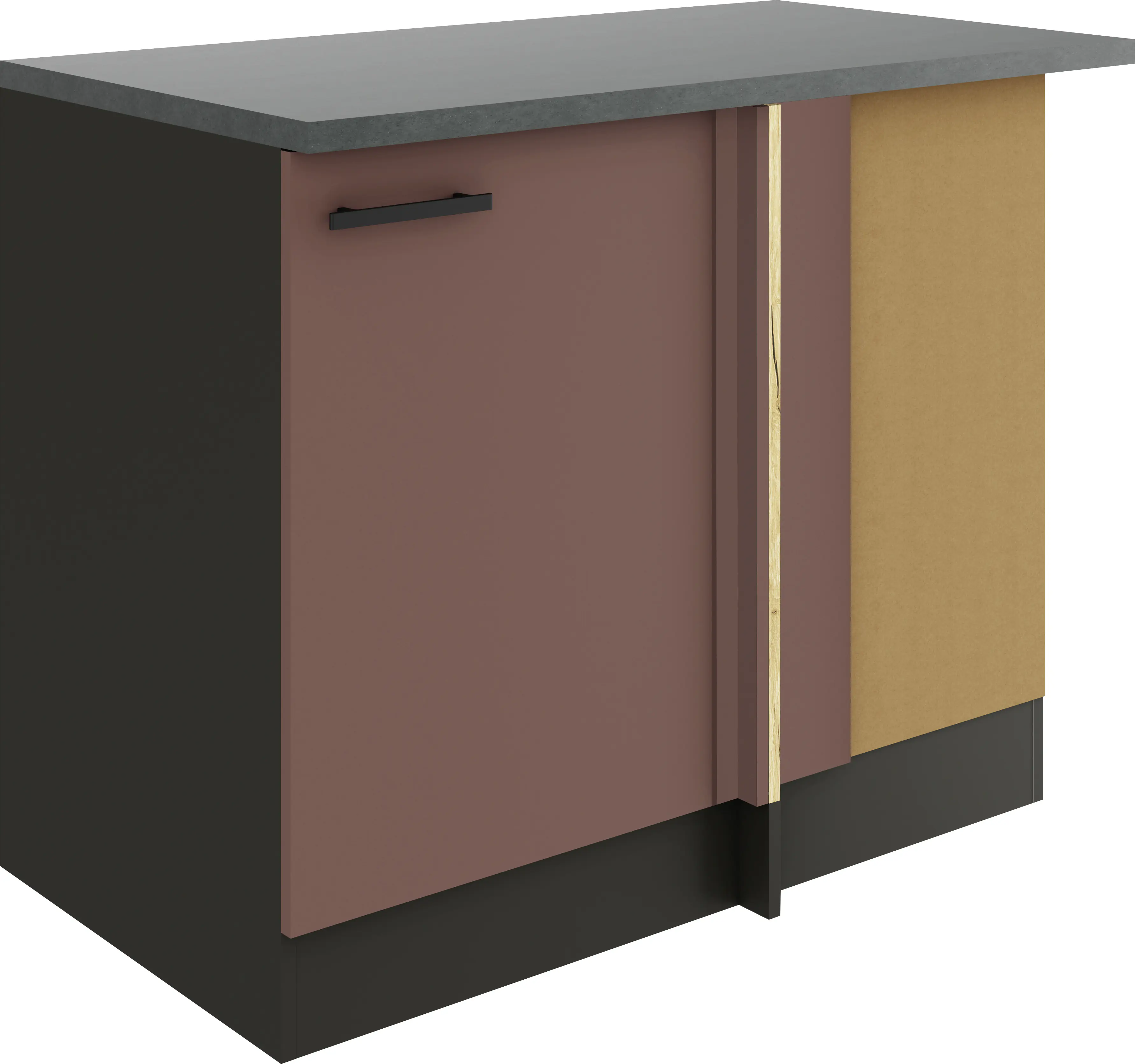 Optifit Eckunterschrank Nizza 407 rostrot/anthrazit 110 cm