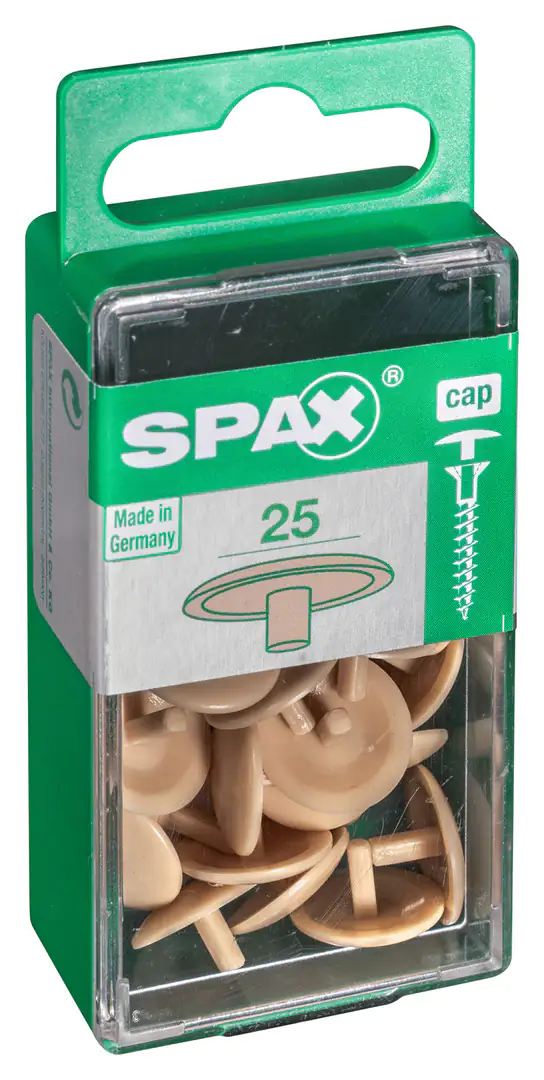 Spax Abdeckkappen beige zum stecken (stift) - 25 Stk.