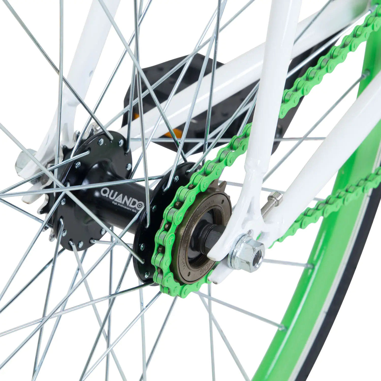 Galano Blade Fixiebike Singlespeed 28 Zoll RH 56cm 1-Gang weiß grün