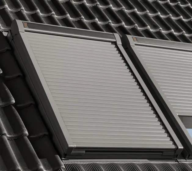 VELUX Elektro-Rollladen SML MK10 78 x 160 cm Alu dunkelgrau