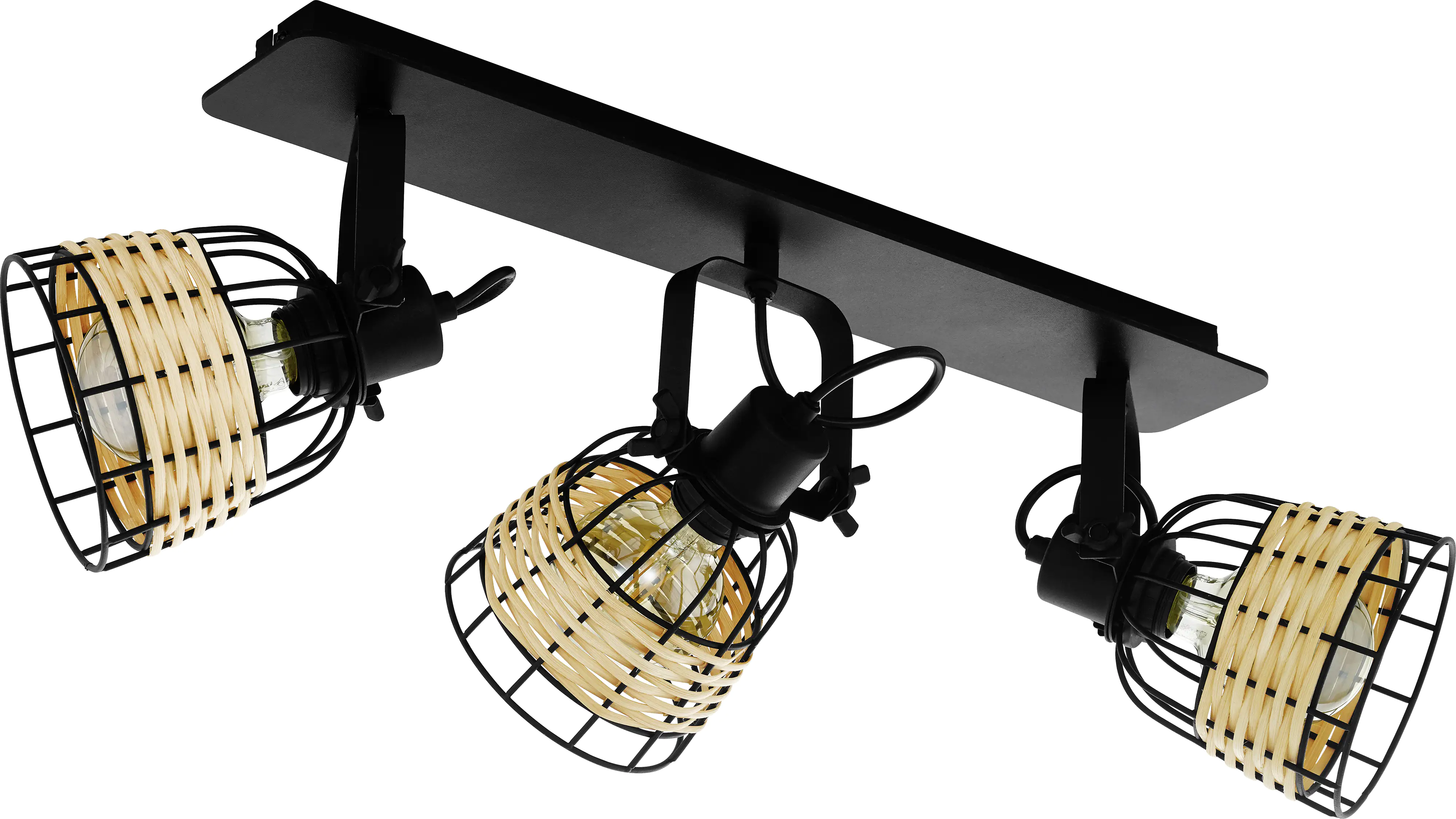 Eglo 3er Spot Anwick 1 natur 67 x 14 cm E27, max. 60 W Eglo 3er Spot Anwick 1 natur 67 x 14 cm E27, max. 60 W