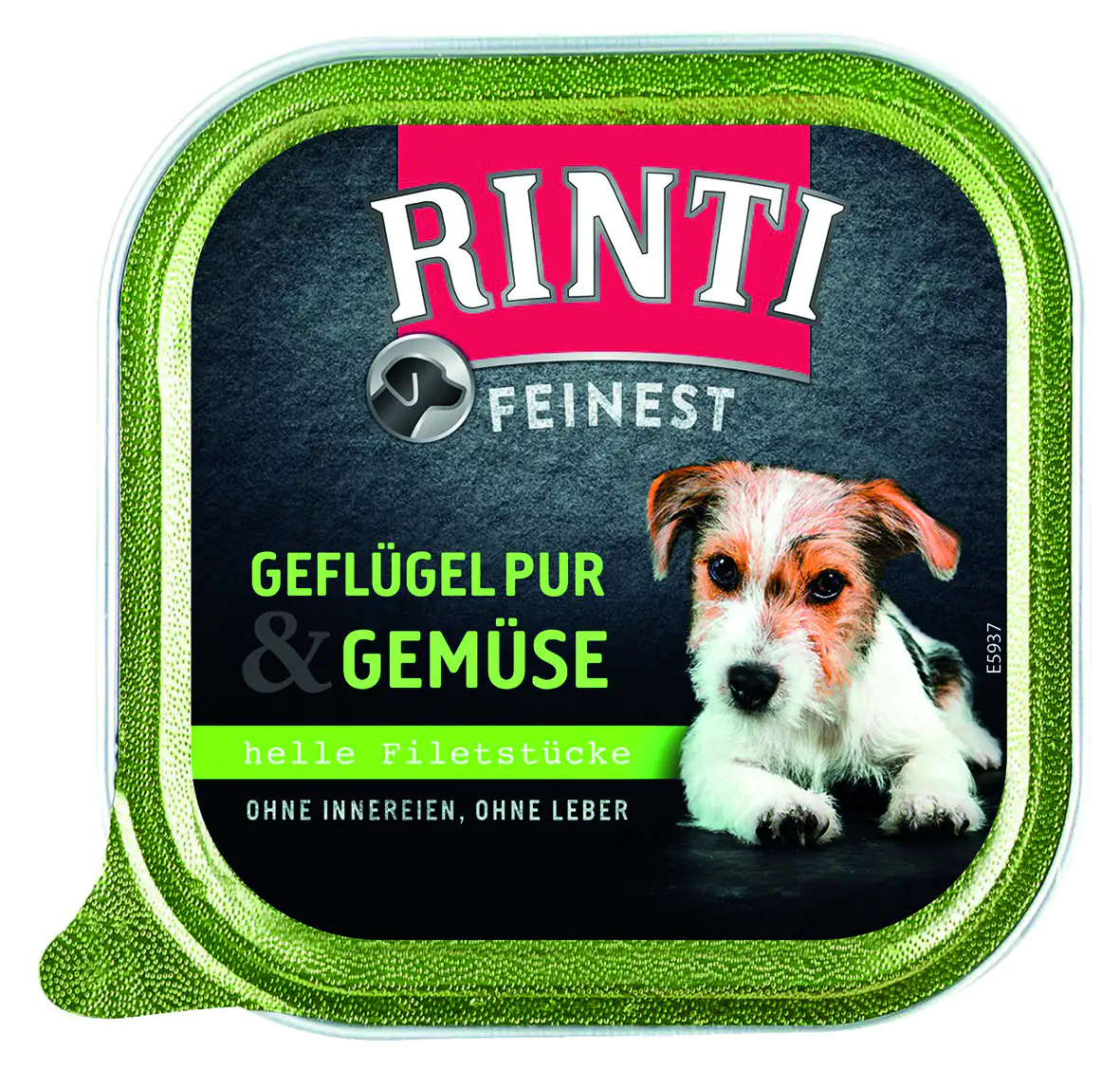 Rinti Feinest Hundenassfutter Adult 150 g Geflügel pur & Gemüse