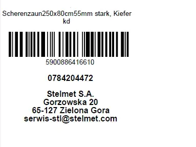 Scherenzaun 250 x 80 cm, kesseldruckimprägniert Scherenzaun 250 x 80 cm, kesseldruckimprägniert