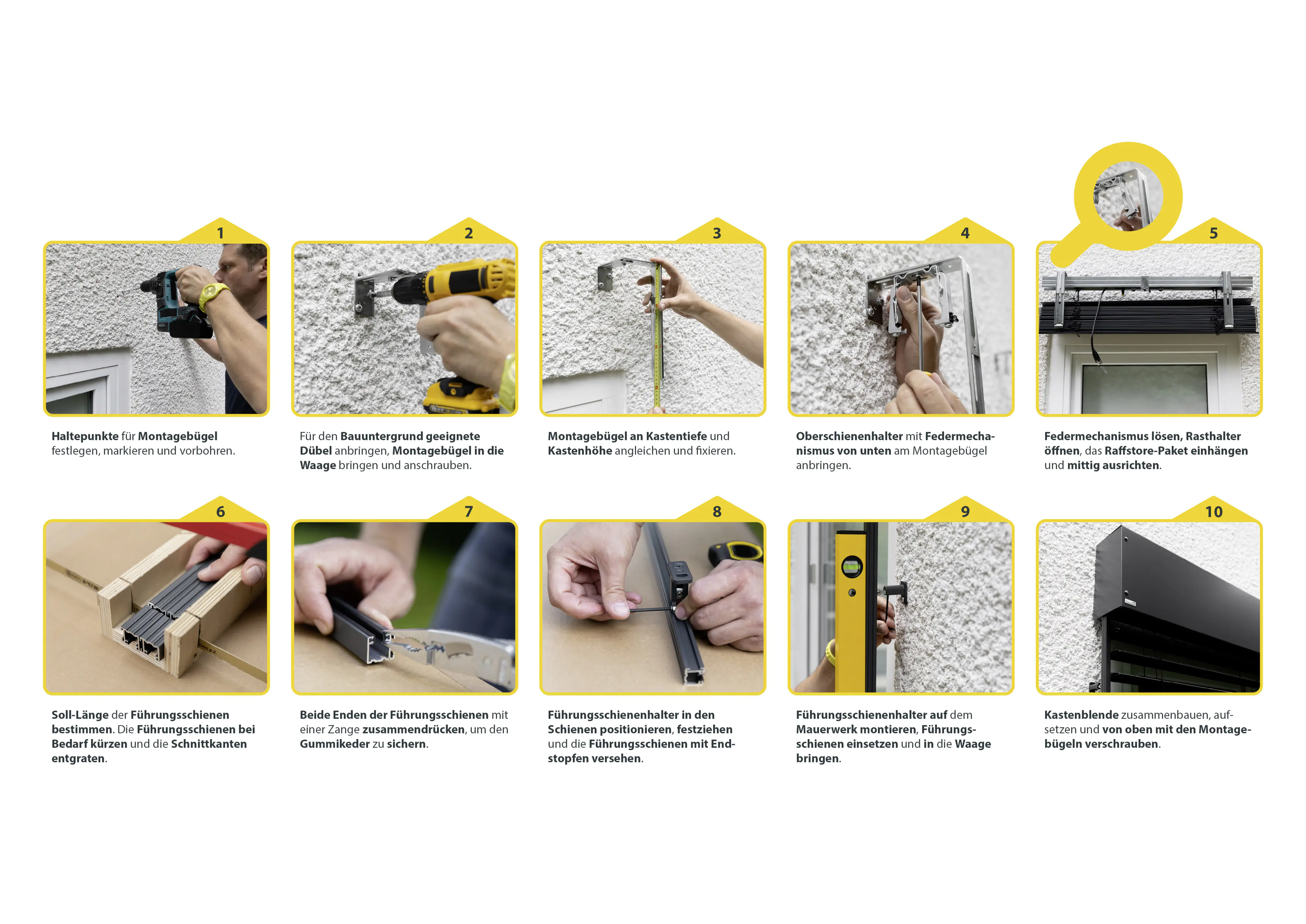 Schellenberg Raffstore Express, anthrazit 140 x 260 cm, Blende 30 cm