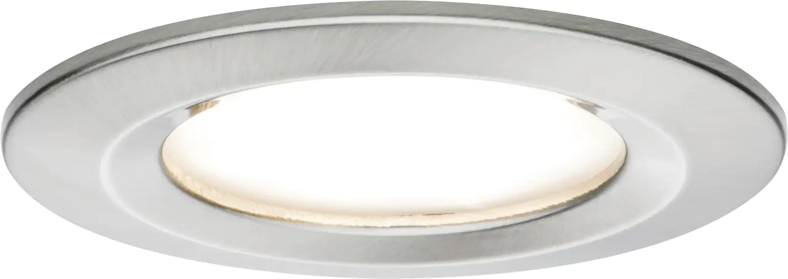 Paulmann LED Einbauleuchte Coin Slim IP44 rund 6,8 W Eisen 3er-Set dimmbar