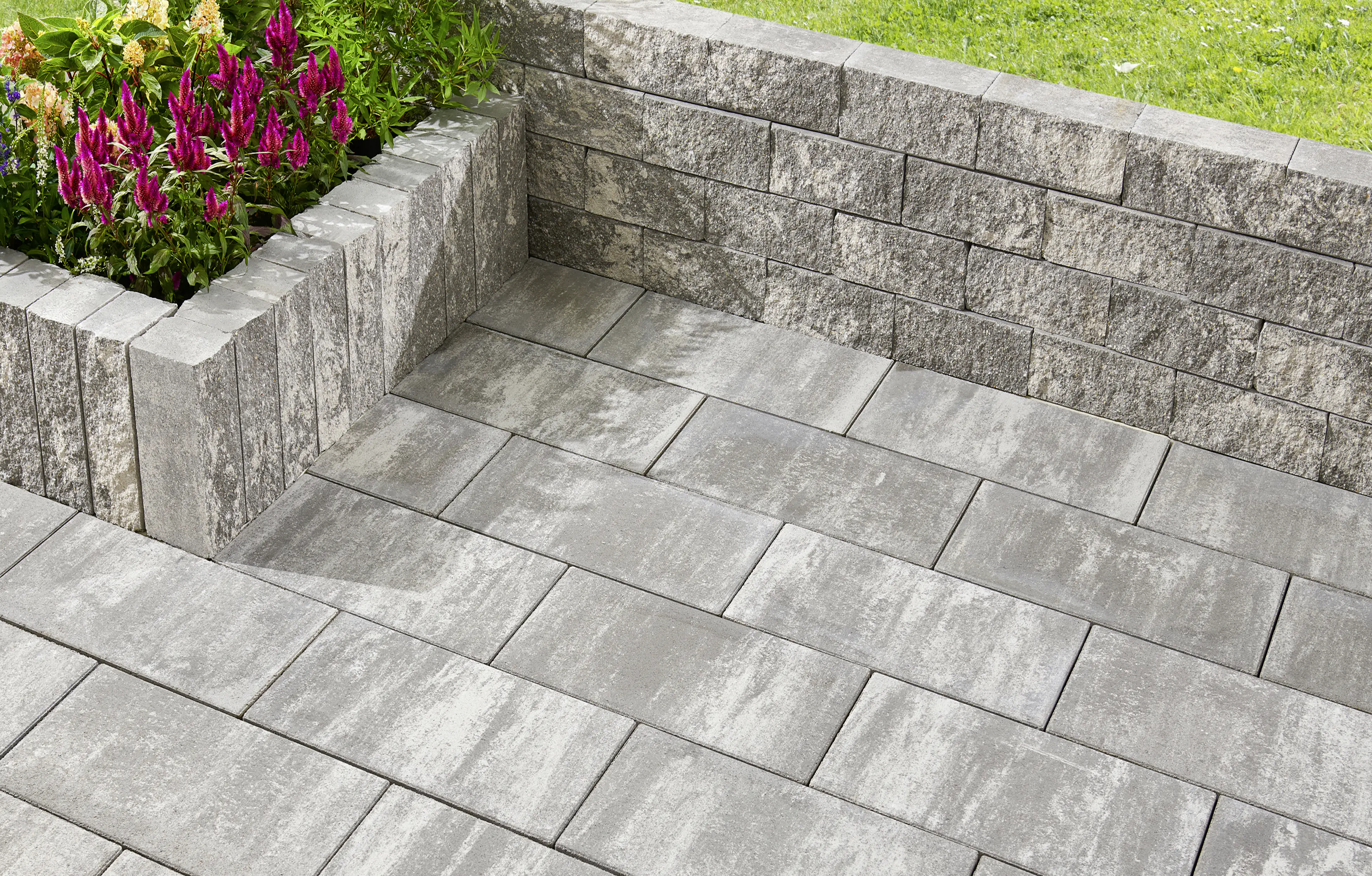 Primaster Mauerstein San Marino 30 x 15 x 12 cm grau-alpin