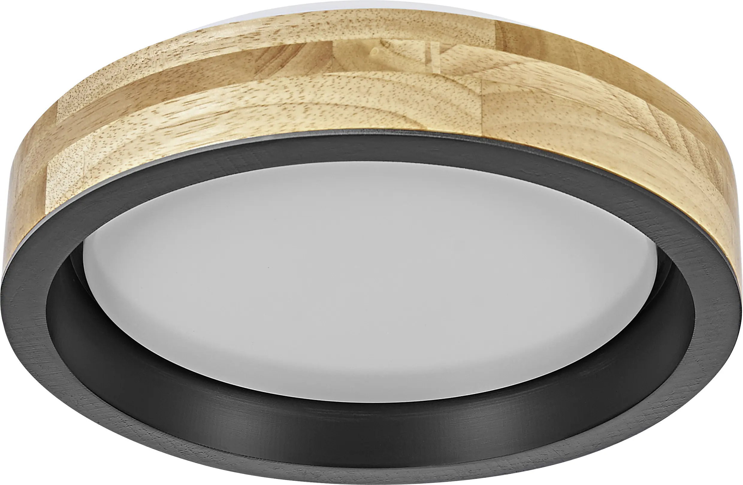 Osram LED-Deckenleuchte Orbis MarianoØ 31 cm 16 W Holzdekor schwarz dimmbar