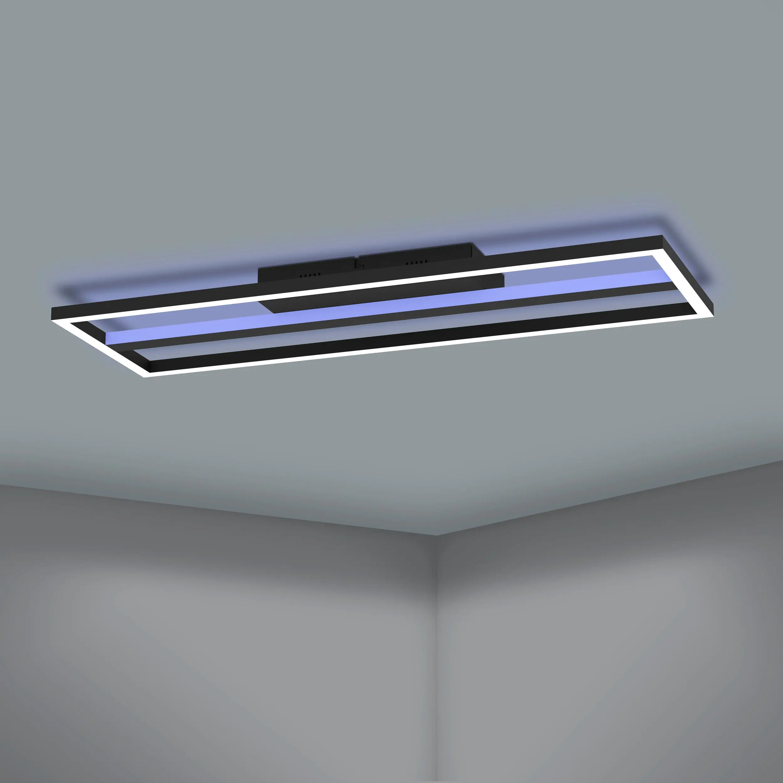 Eglo Connect LED Deckenleuchte Calagrano-Z schwarz 64 x 22 cm Eglo Connect LED Deckenleuchte Calagrano-Z schwarz 64 x 22 cm