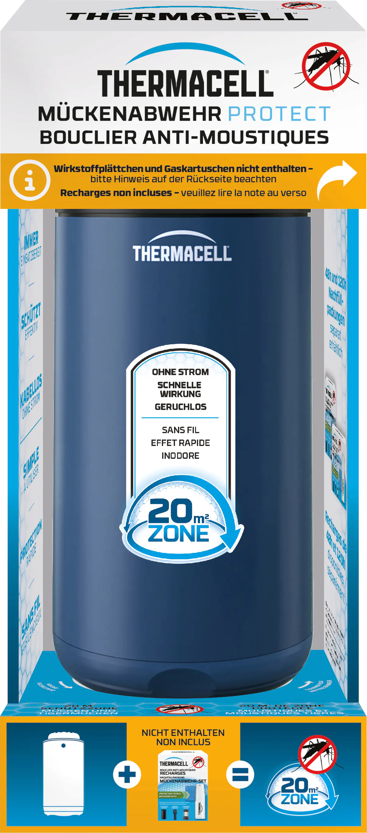 Thermacell Mückenabwehr-Verdampfer Protect Blau ohne Wirkstoff 1 Stück Thermacell Mückenabwehr-Verdampfer Protect Blau ohne Wirkstoff 1 Stück