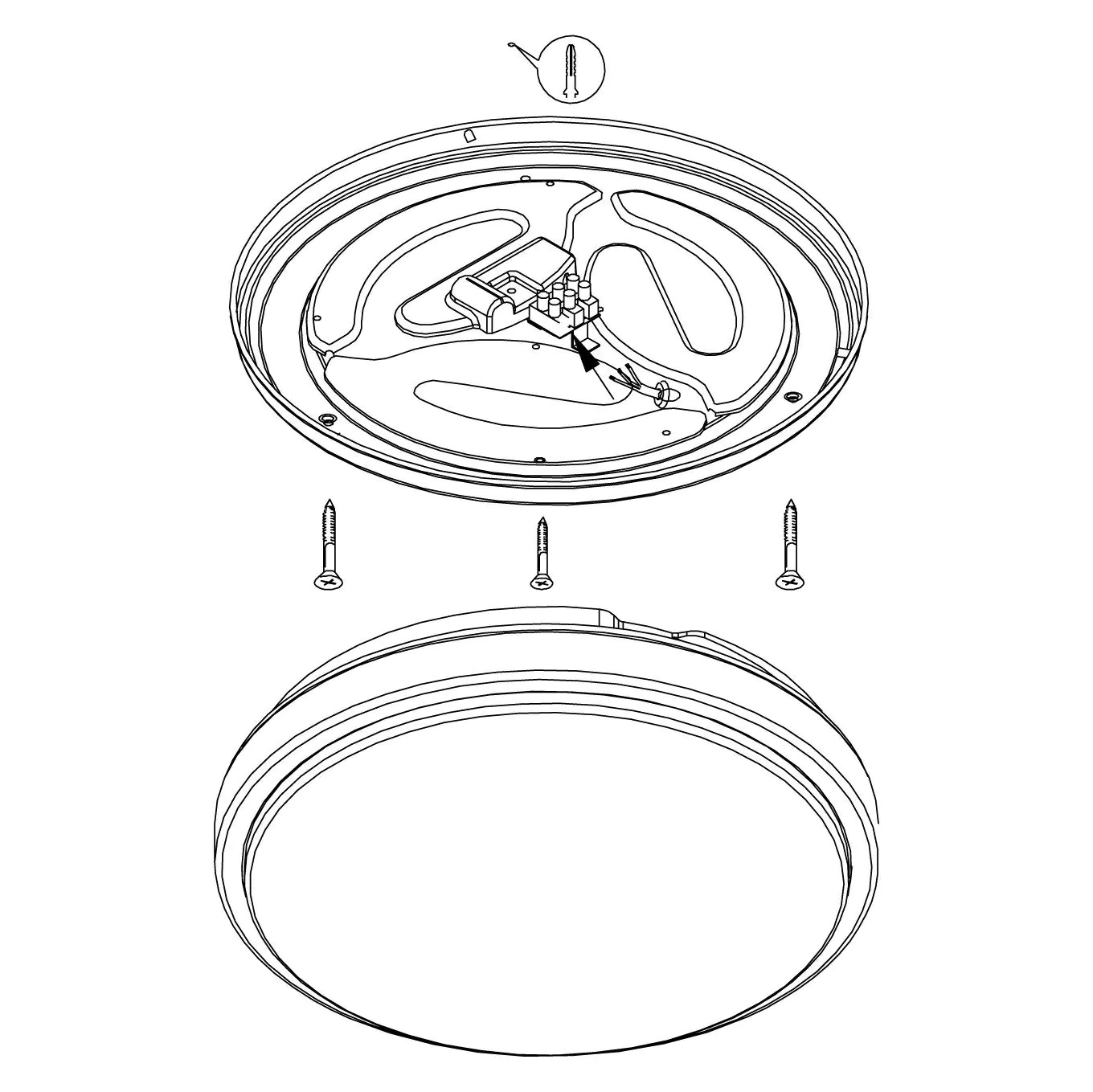 Eglo LED Deckenleuchte Competa 1 nickel-matt Ø 24,5 cm 22 W, warmweiß