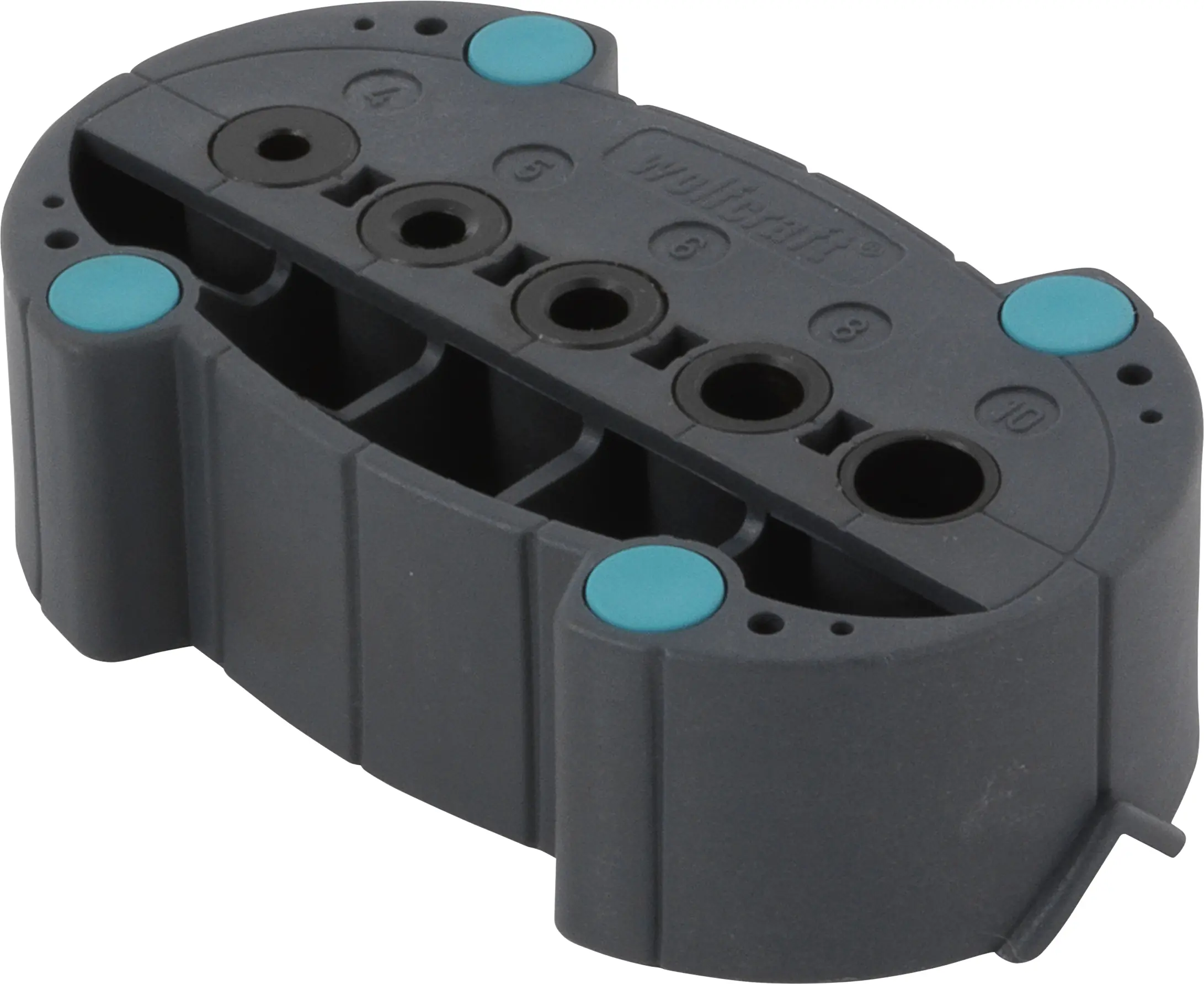 Wolfcraft Bohrhilfe Basic für rechtwinklige Löcher Ø 4, 5, 6, 8, 10 mm