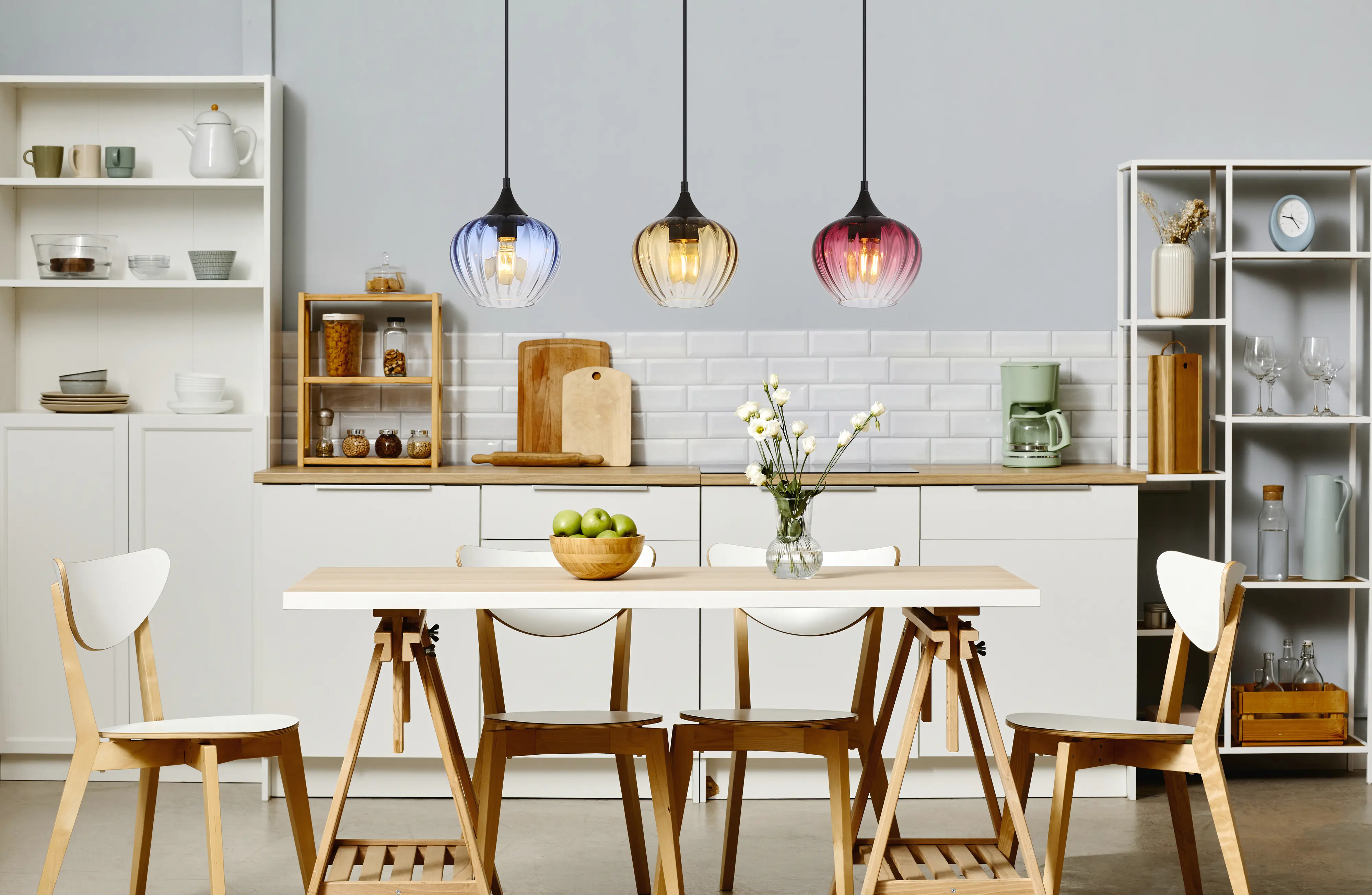 Globo Hängeleuchte Sander 80 x 150 cm bunt matt