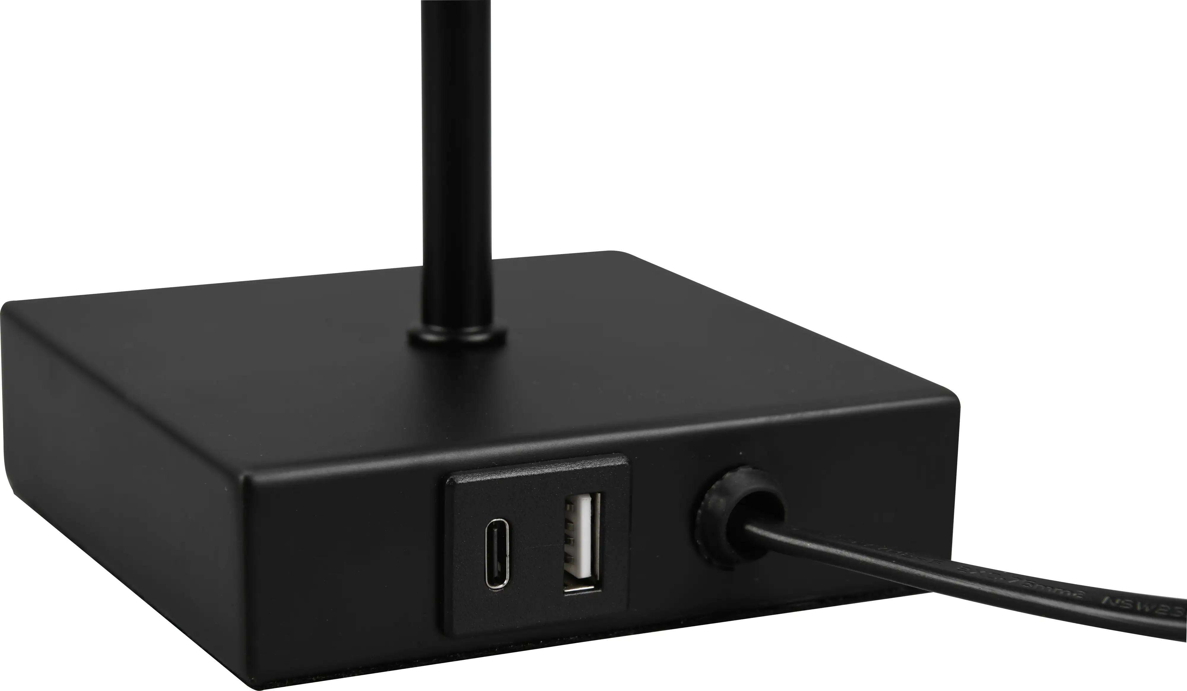 Reality Leuchten Tischleuchte Ole schwarz 35 x 10 cm