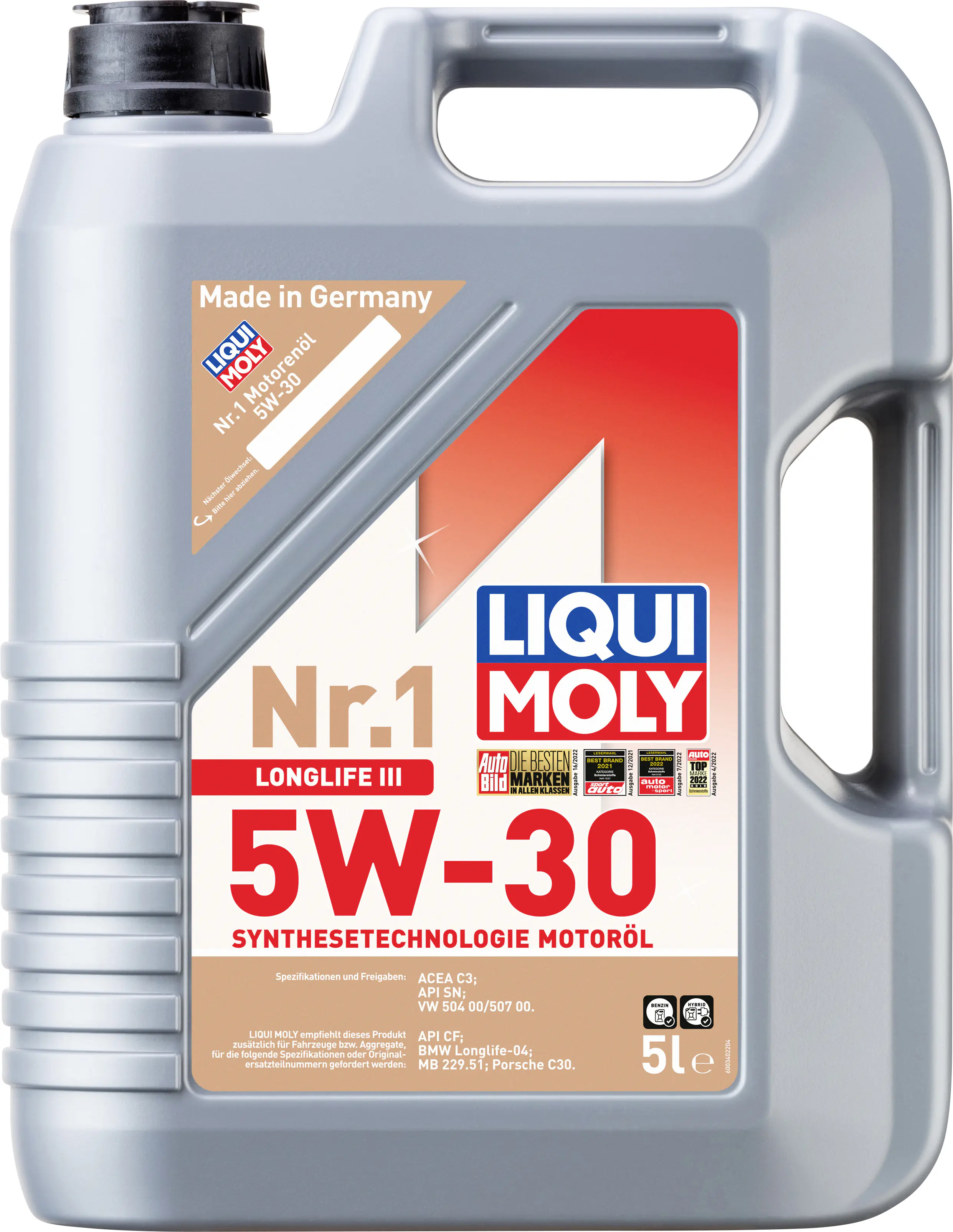 Liqui Moly Motoröl Nr.1 Longlife III 5W-30 5 L