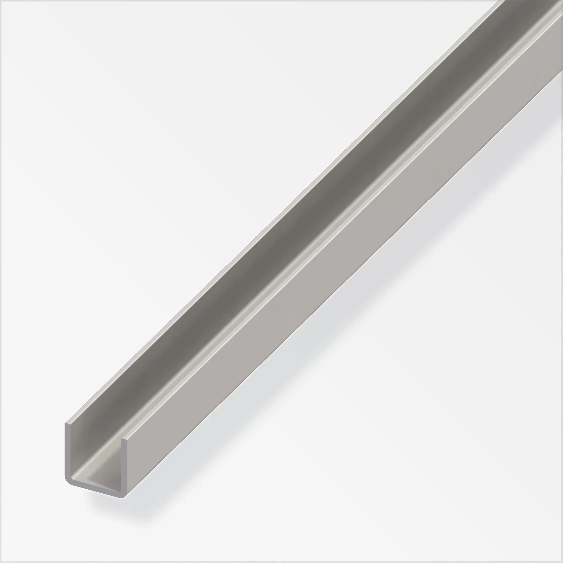 alfer U-Profil 2 m, 11 x 9 x 1 mm Stahl roh natur