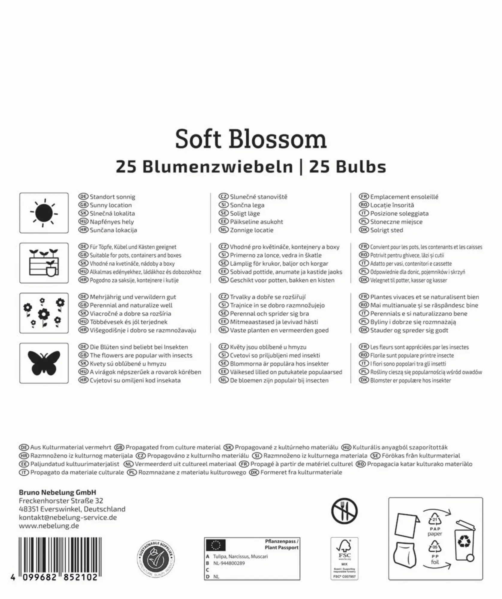 Kiepenkerl Herbstblumenzwiebelmischung Mega-Pack Soft Blossom 25 Stück