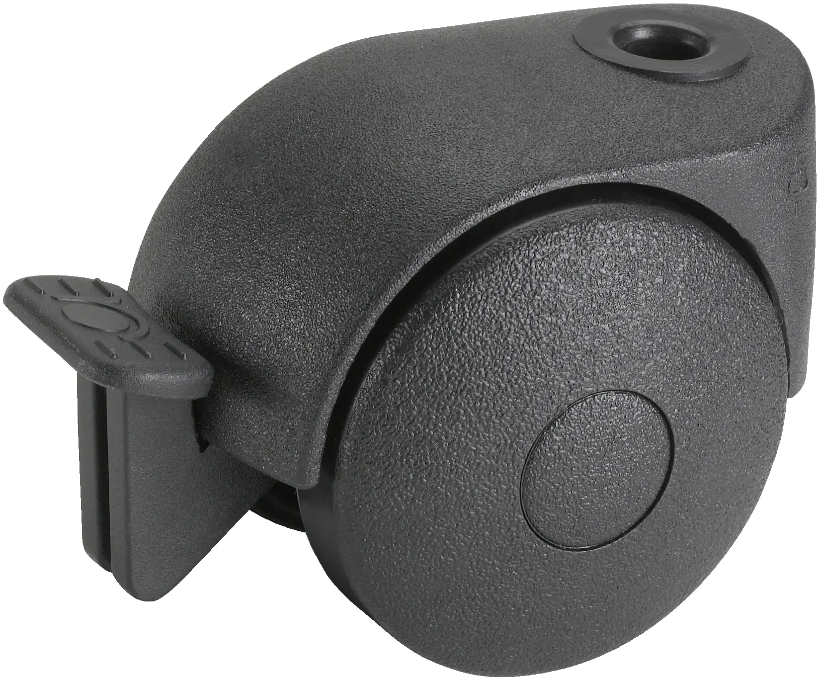 Doppelrolle mit Radfeststeller Ø 50 mm für normale Böden Tragkr. 30 kg