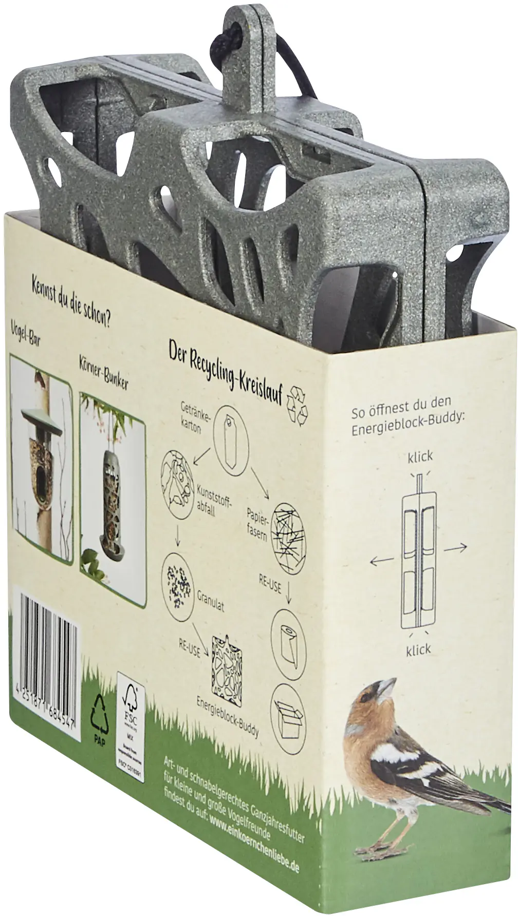 Elles Vogelfutterspender Energieblock-Buddy