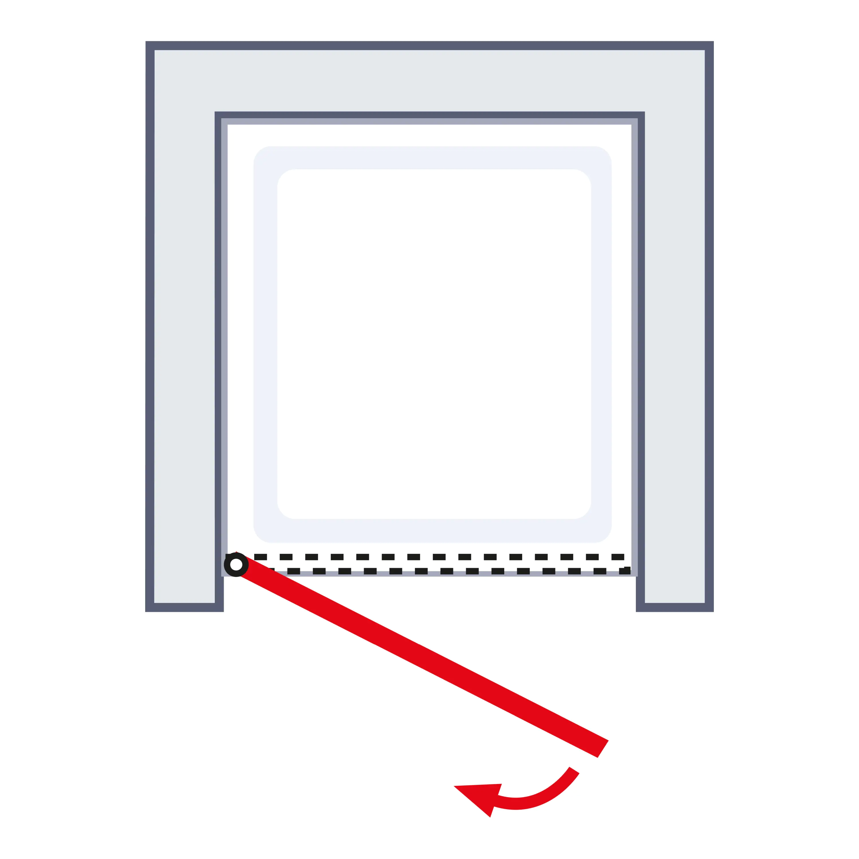 Schulte Nische Drehtür 80 x 200 cm Garant