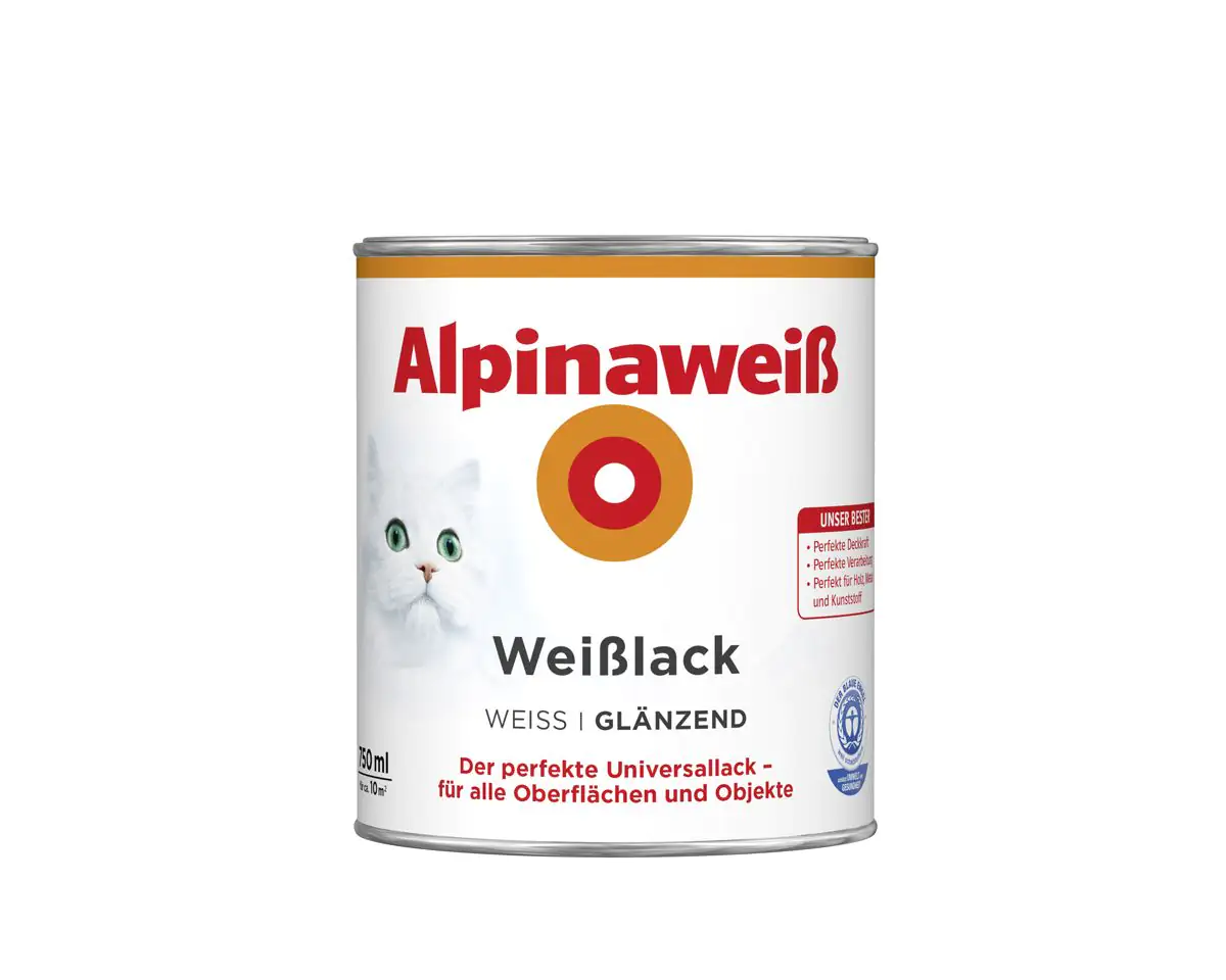 Alpinaweiß Weißlack 750 ml alpinaweiß glänzend Alpinaweiß Weißlack 750 ml alpinaweiß glänzend