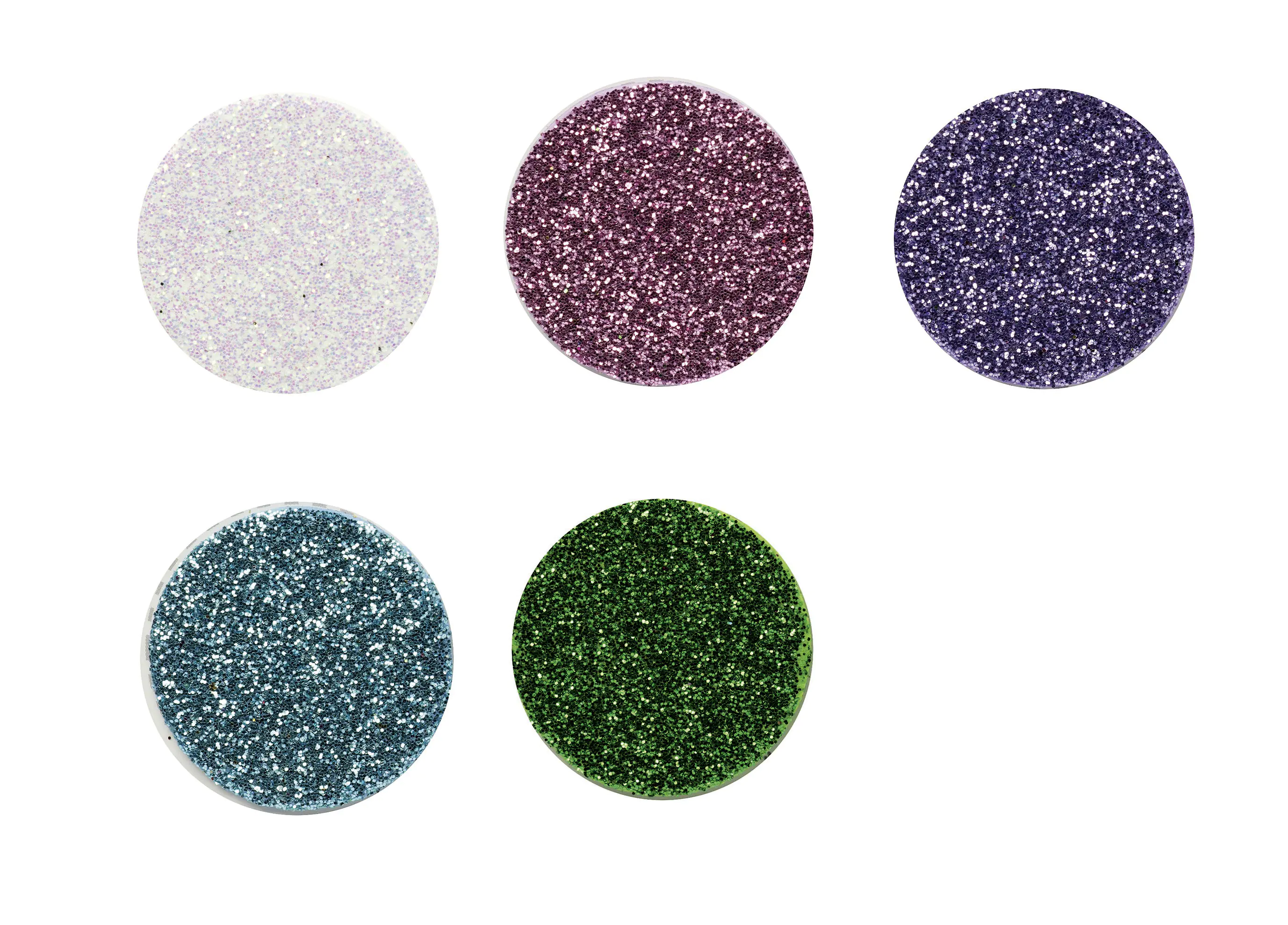 Glorex Moosgummi Glitter Standardfarben sortiert 20 x 30 cm