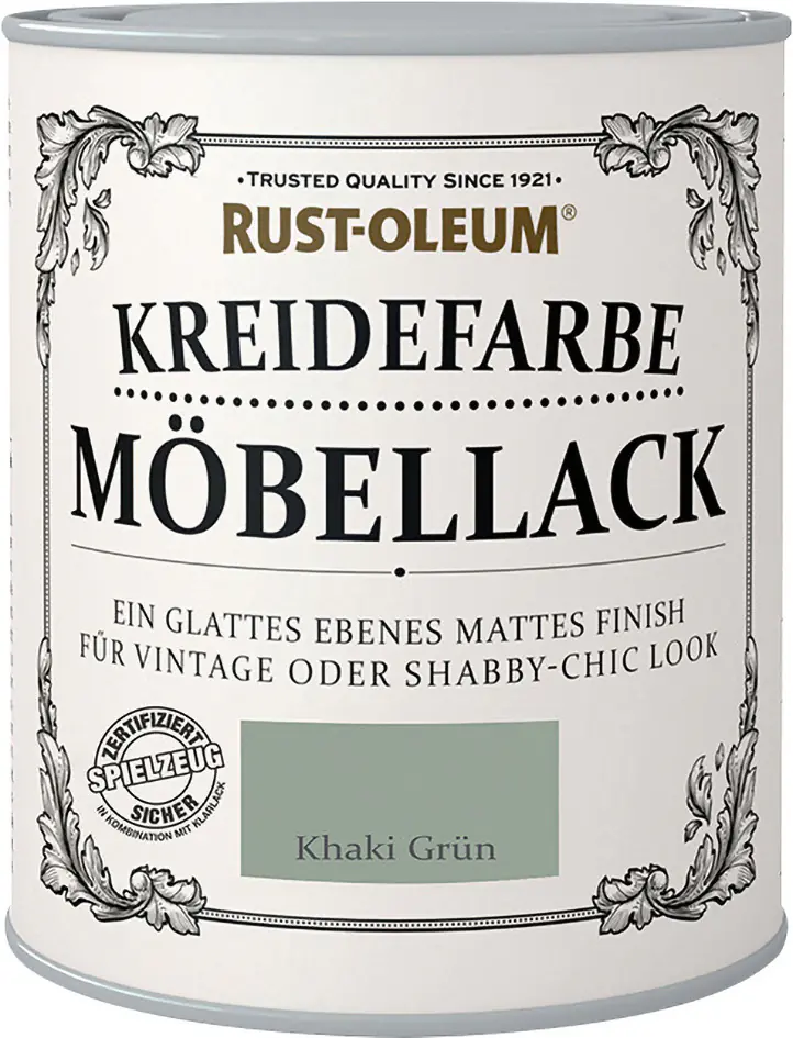Rust-Oleum Kreidefarbe Möbellack 125 ml khaki grün