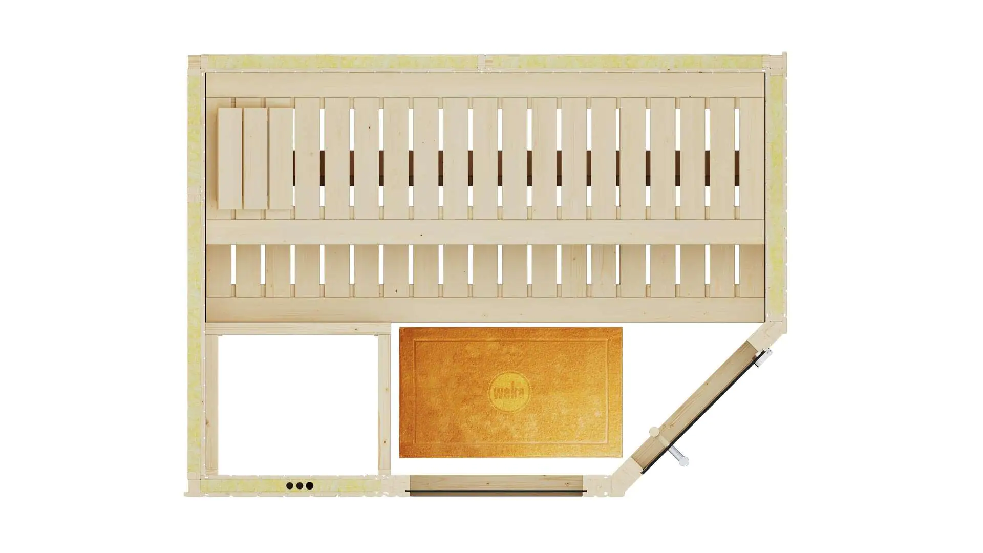 Weka Elementsauna Varberg Gr. 1 Sparset 7,5 kw OS