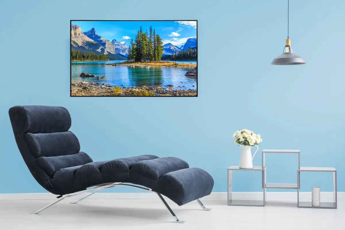 papermoon Infrarotheizkörper EcoHeat 60X100 cm 800 Watt, Berg Insel Maligne