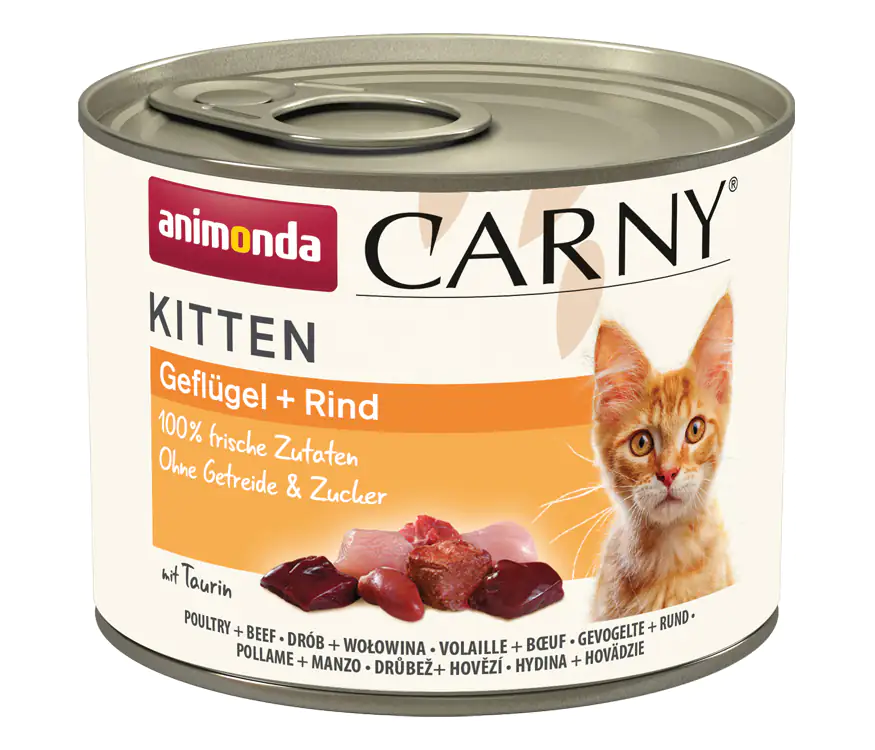 Carny Kitten Katzenfutter Geflügel & Rind 200 g
