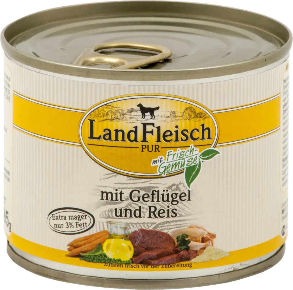 Landfleisch Geflügel und Reis 195 g Adult