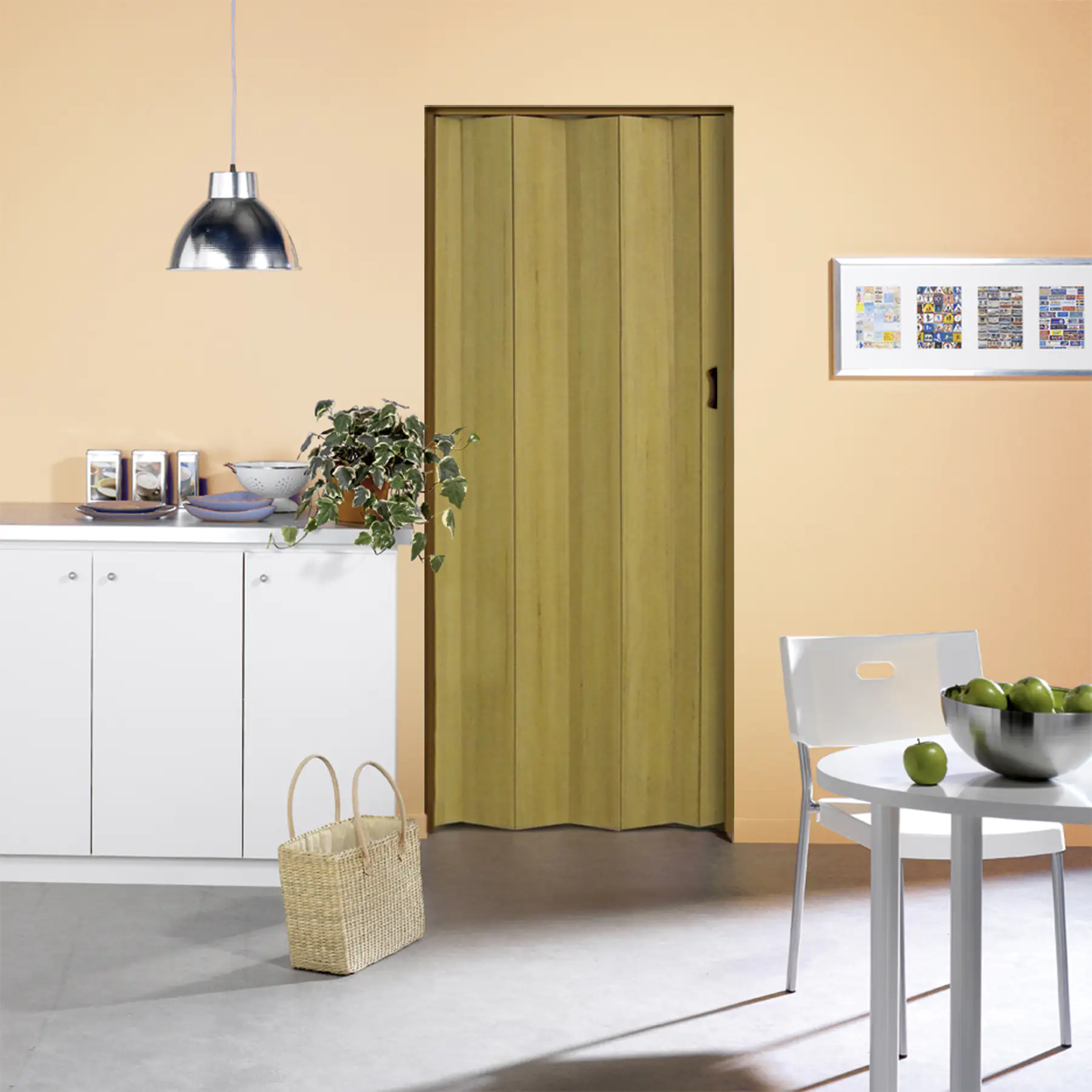 Grosfillex Falttür Una Altholzeffekt 84 x 205 cm