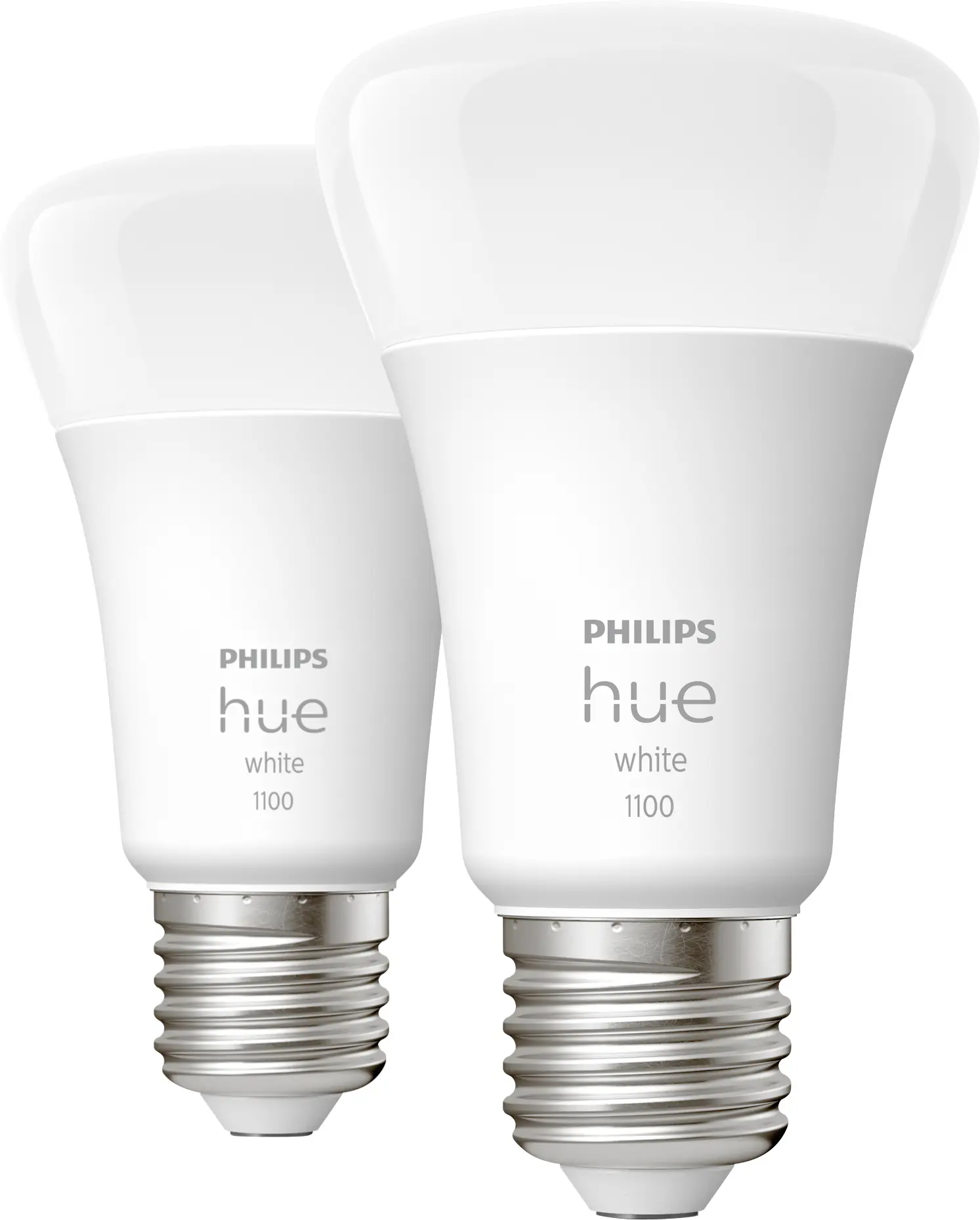 Philips Hue 2er-Set LED Leuchtmittel-Set White E27 9,5 W warmweiß