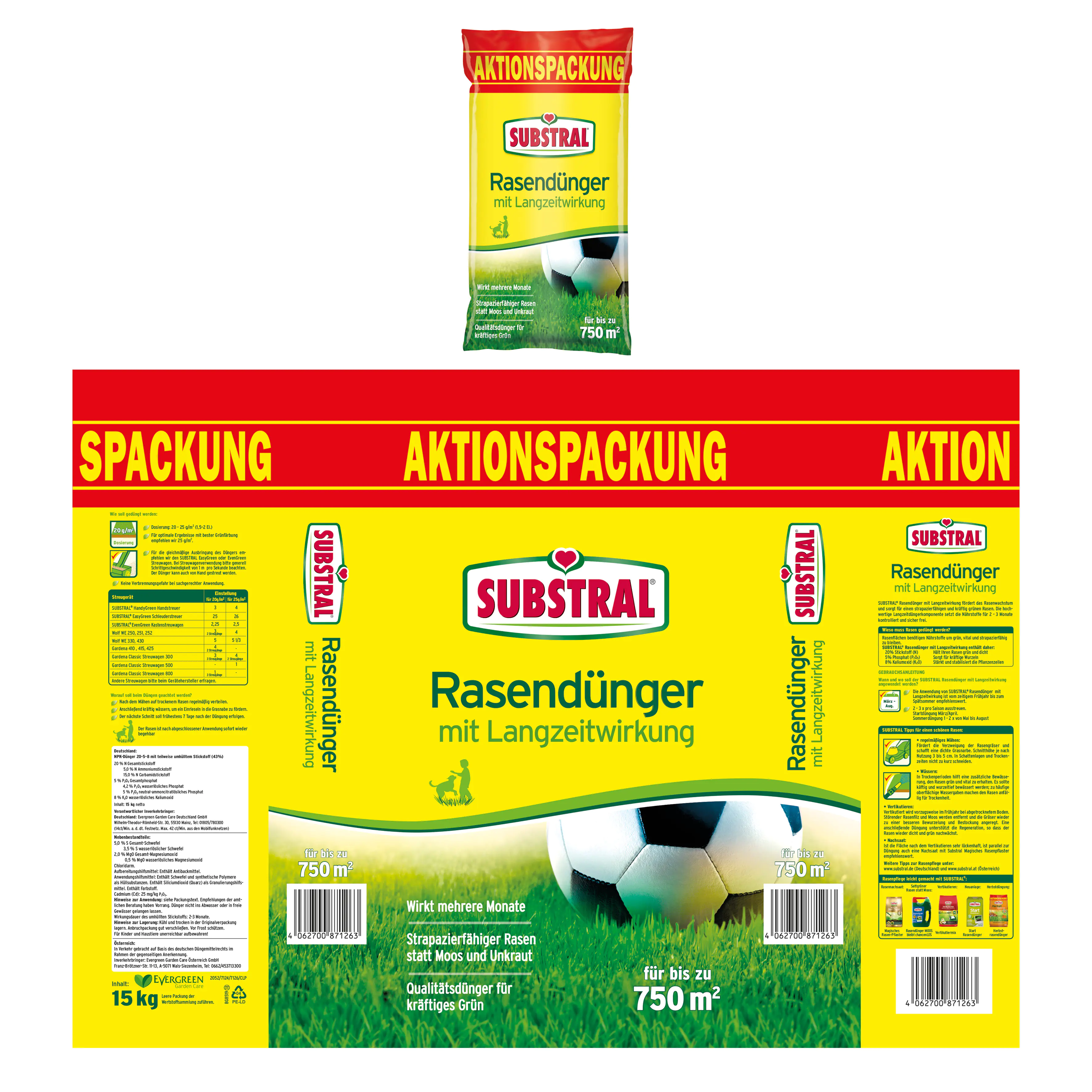 Substral Rasendünger 15 kg